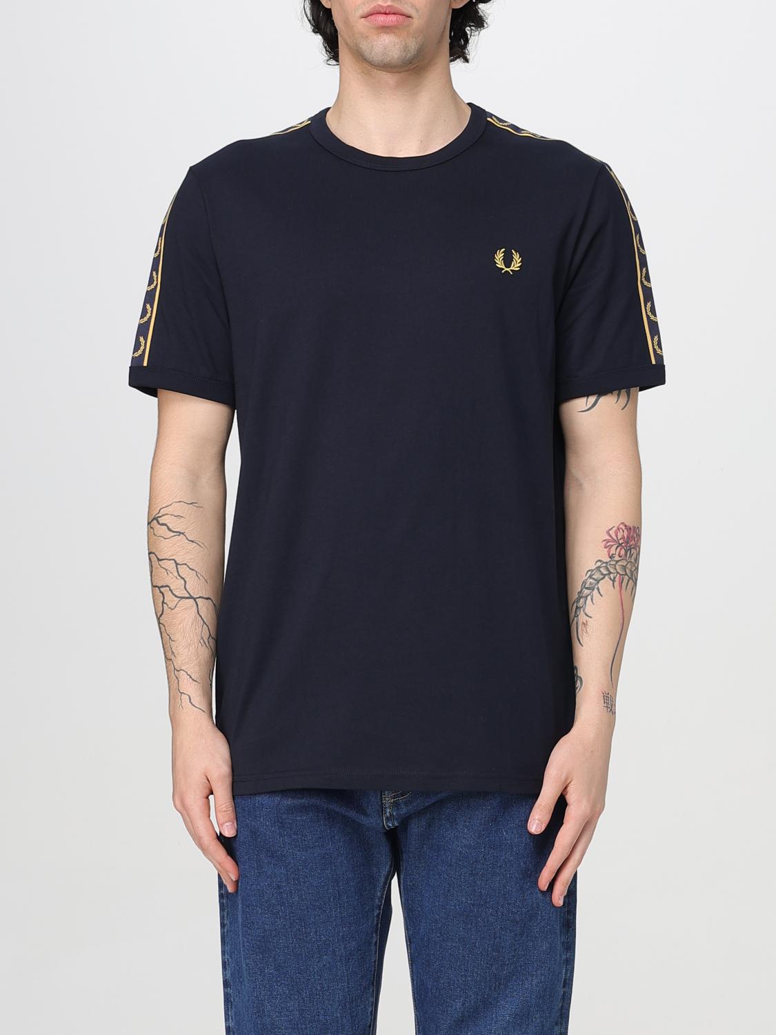 Fred Perry Ringer T-shirt With Contrast Webbing In Honey