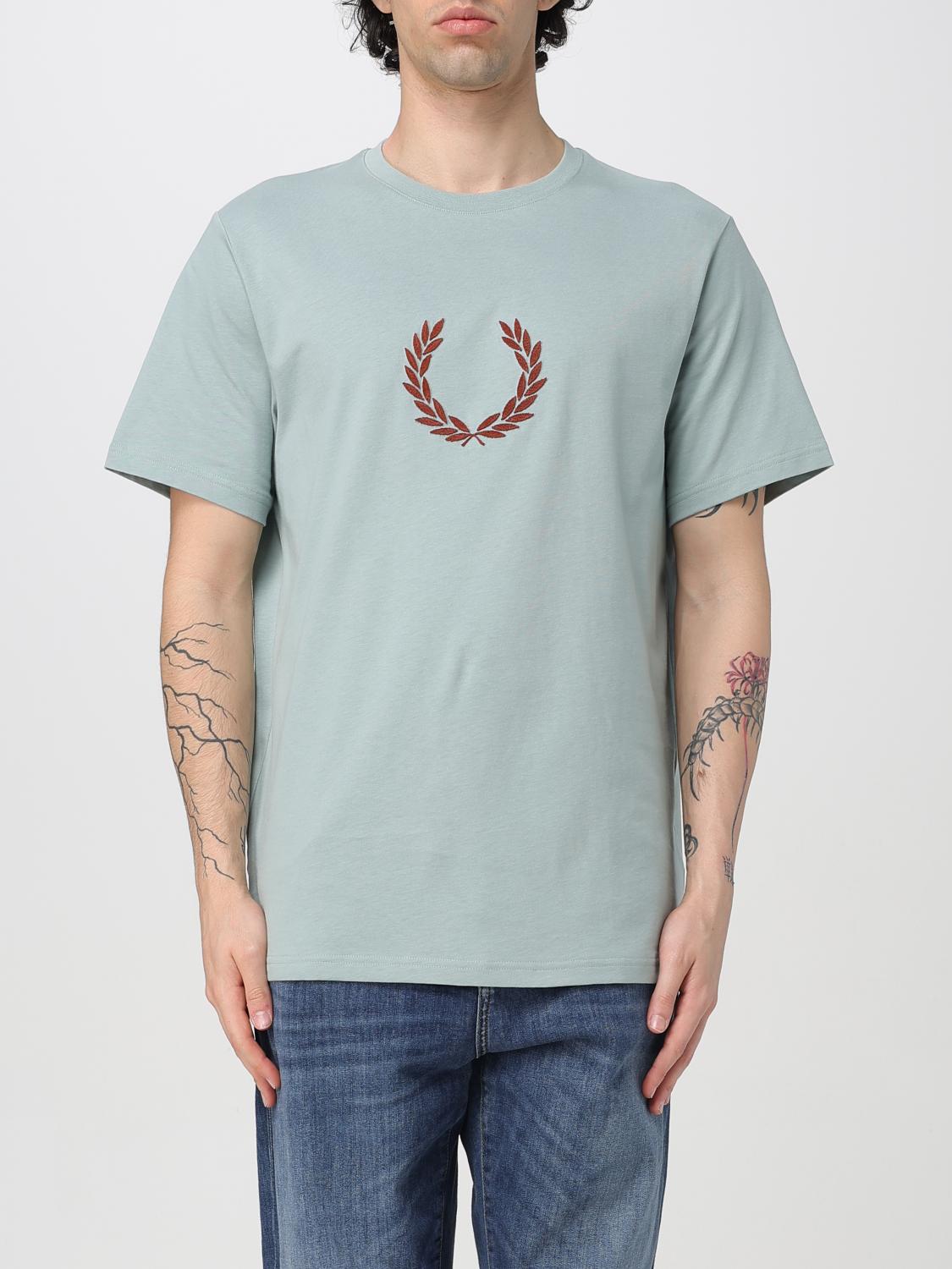 Fred Perry T-shirt Herren Farbe Silber In Silber