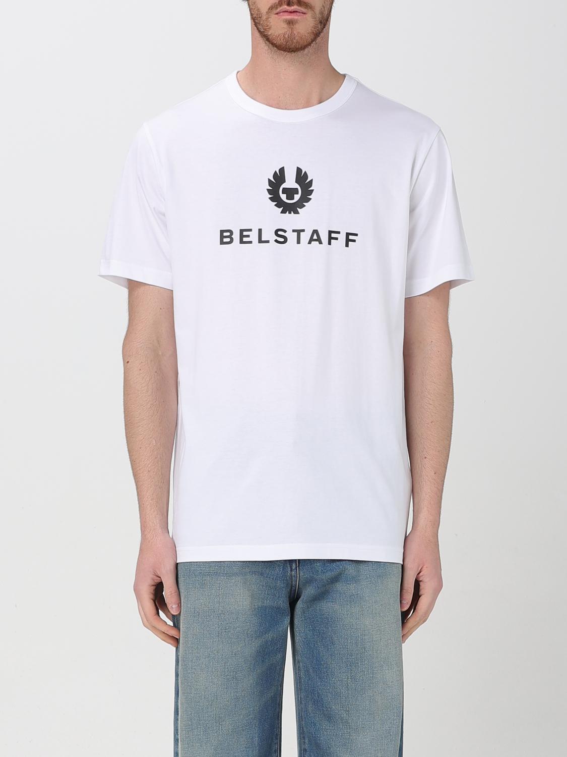 Belstaff Men T-shirt Girocollo In Weiss