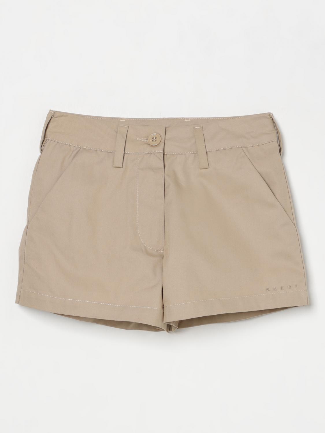 Marni Short Kids Color Beige In Beige