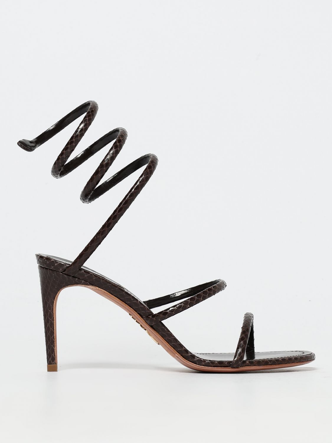 René Caovilla Flat Sandals Rene Caovilla Woman Color Brown