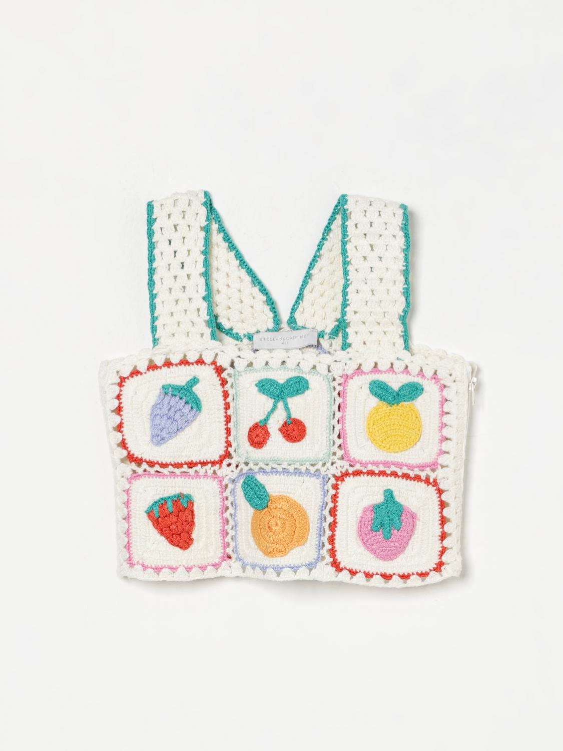 Stella Mccartney Kid - Crochet Top In Multicolor