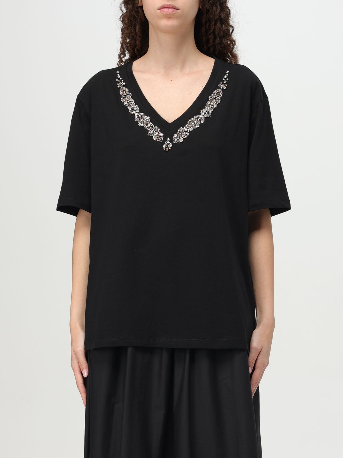 Liu •jo T-shirt Liu Jo Damen Farbe Schwarz In Schwarz