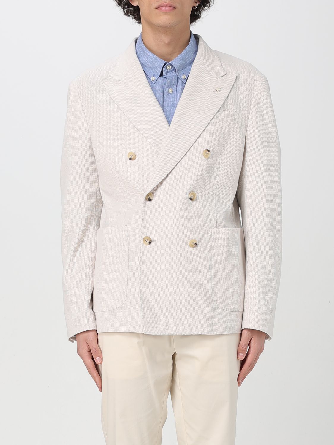 Manuel Ritz Jacket  Men Color Yellow Cream