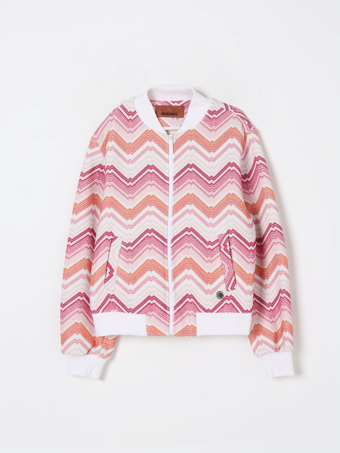Missoni Coat Kids Color Silver In Silver