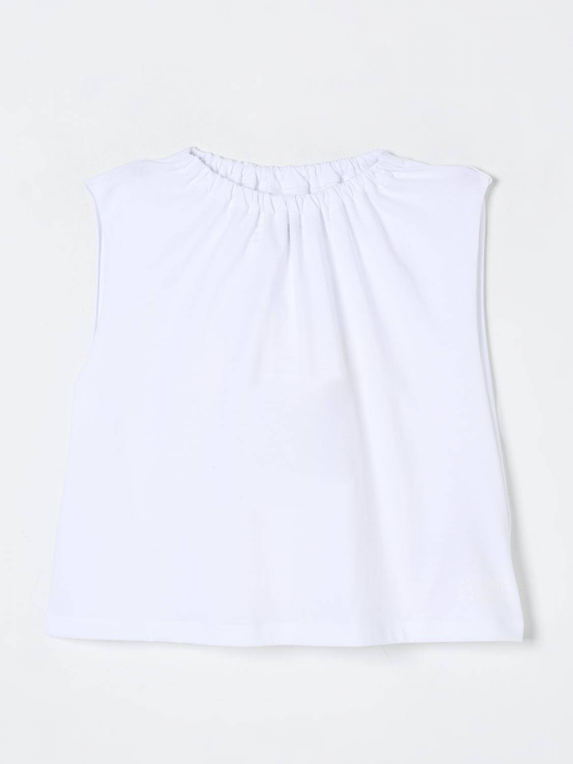 Mm6 Maison Margiela Top  Kids Color White In White