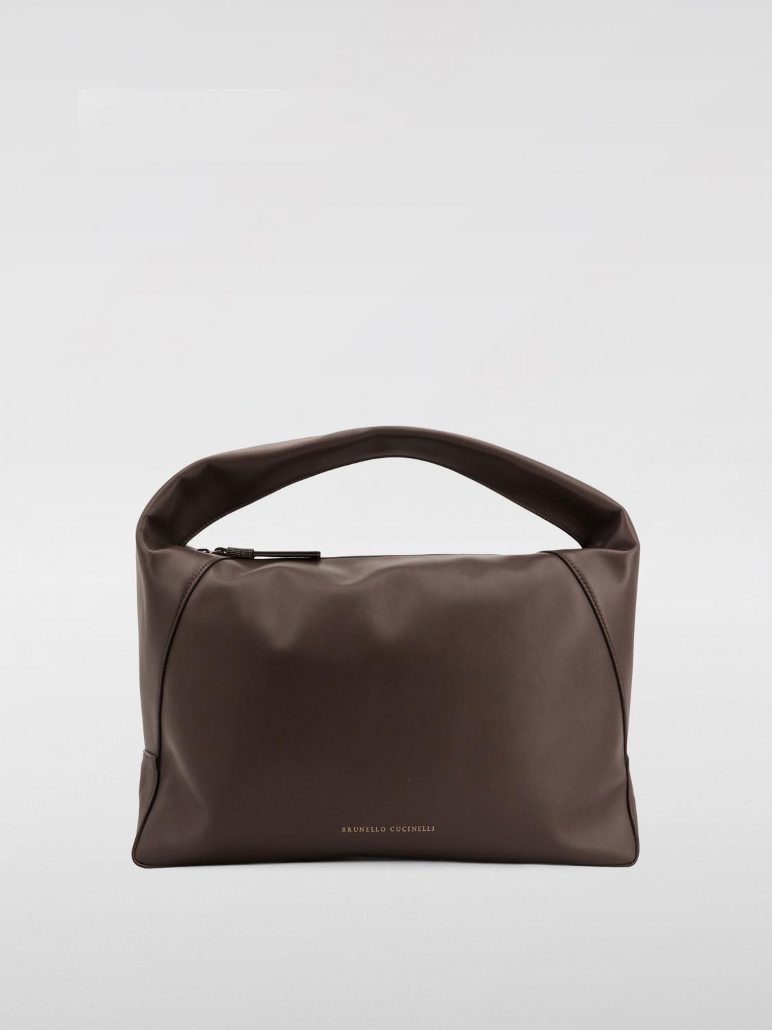BRUNELLO CUCINELLI CROSSBODY BAGS BRUNELLO CUCINELLI WOMAN COLOR BROWN G76003032