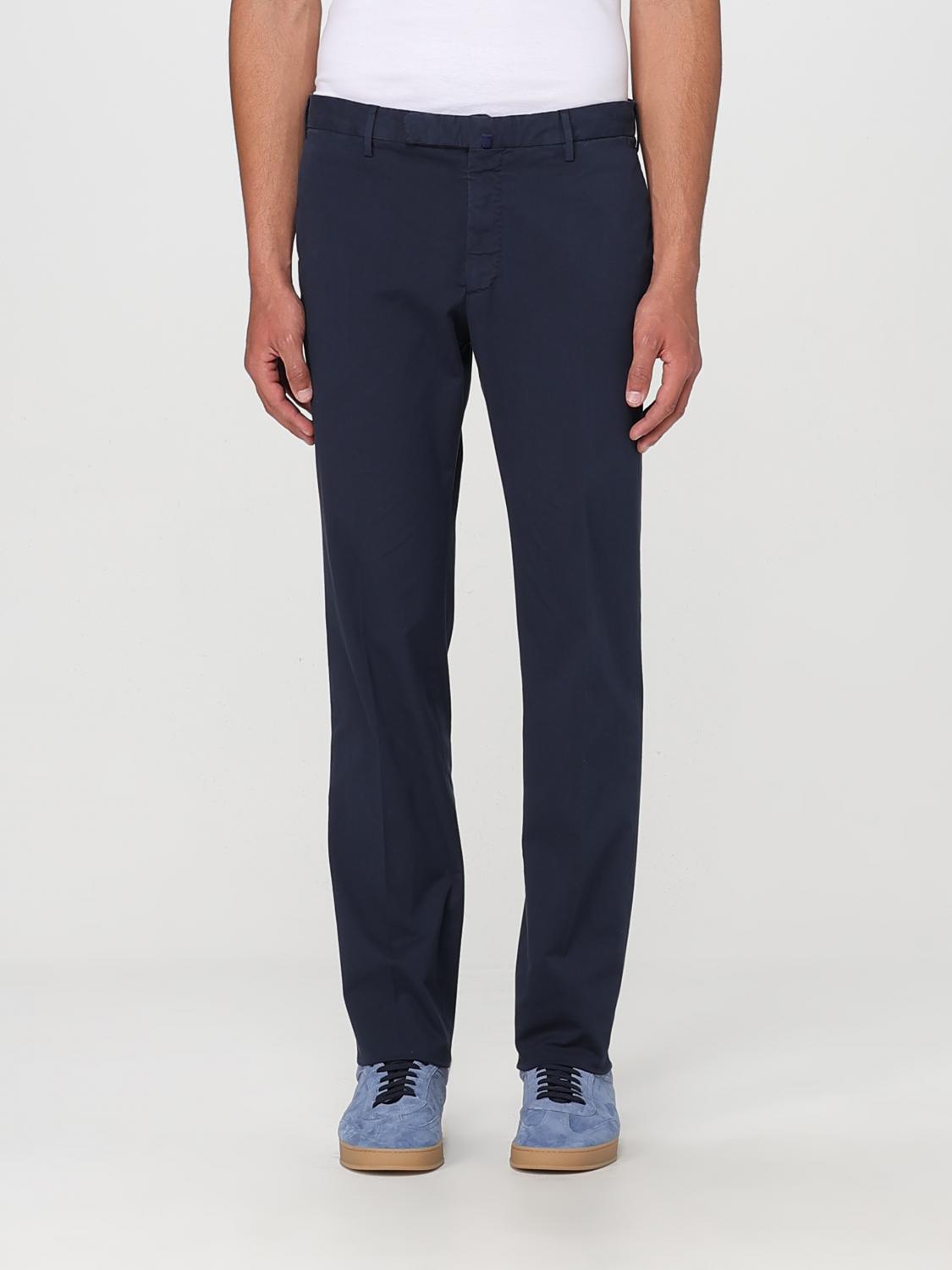 Incotex Slim Chino Pants In Blue