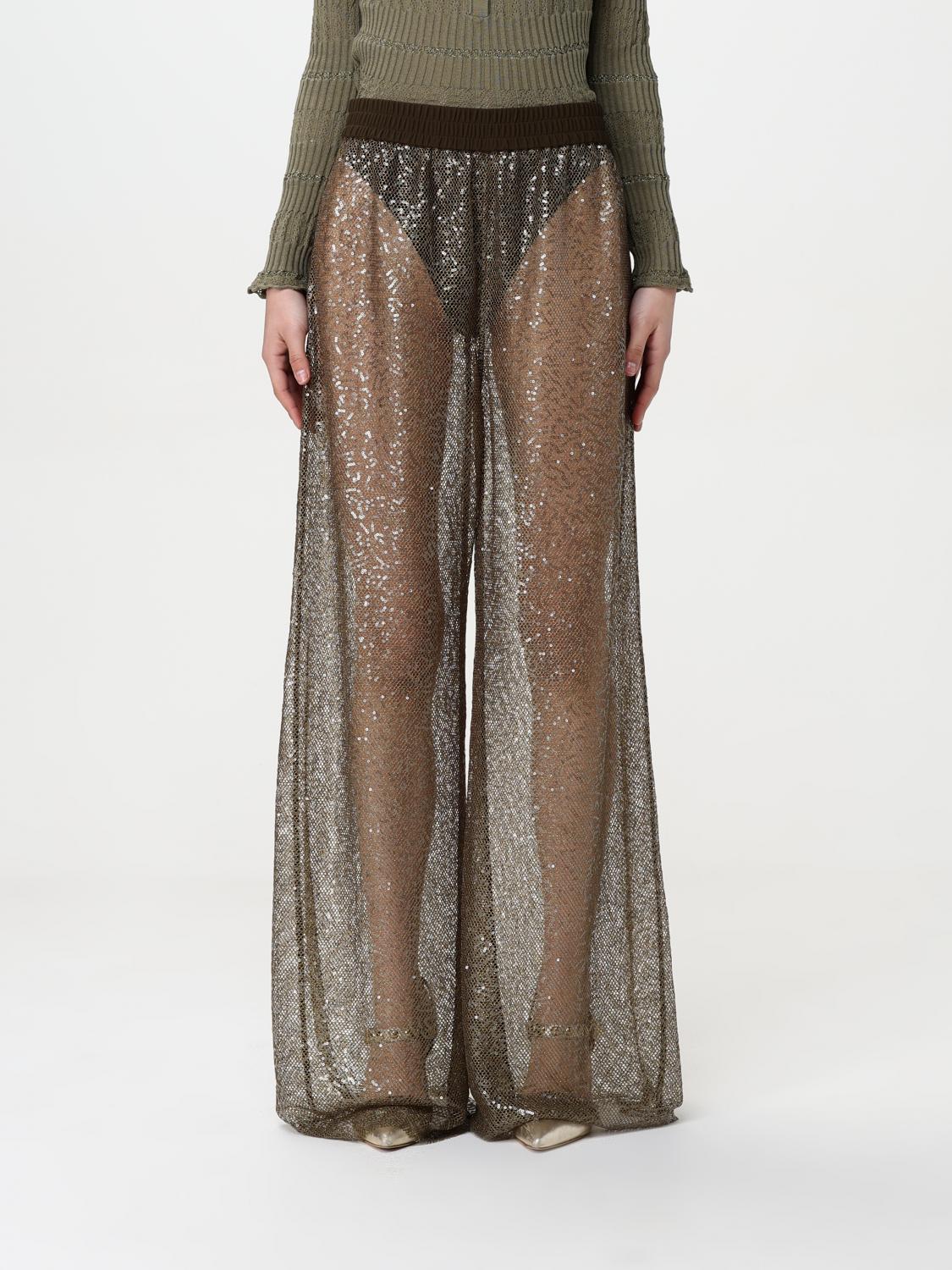Pinko Pants Woman Color Brown In Brown