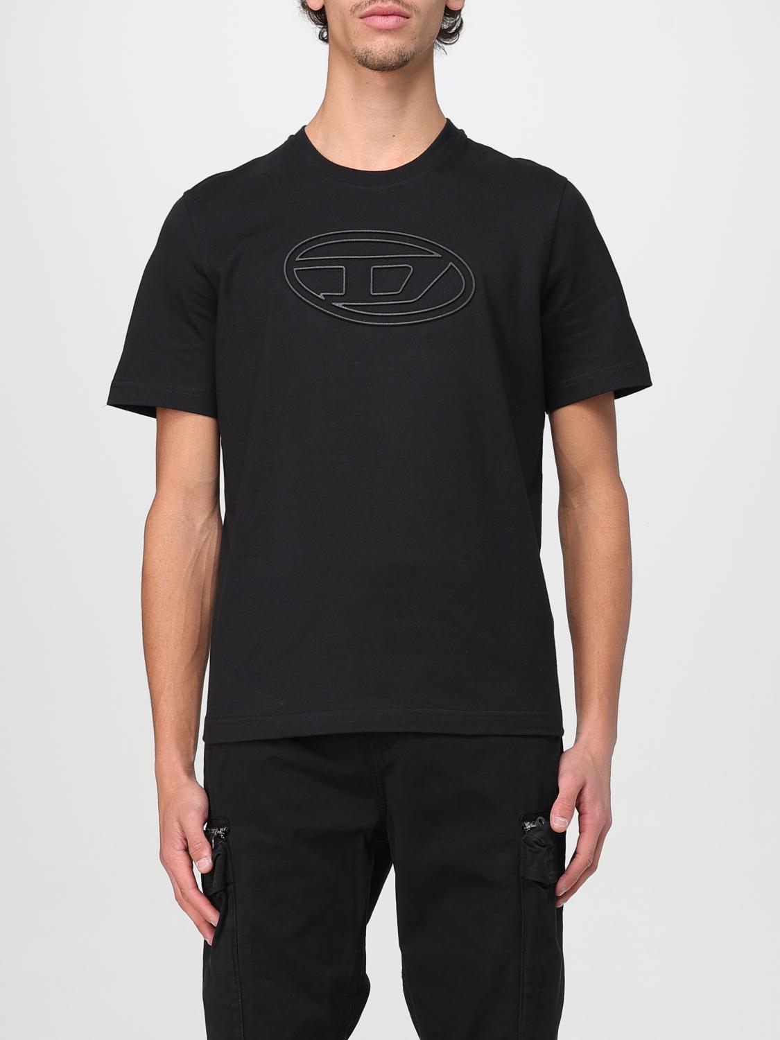 Diesel Adjust-bigoval T-shirt In Black