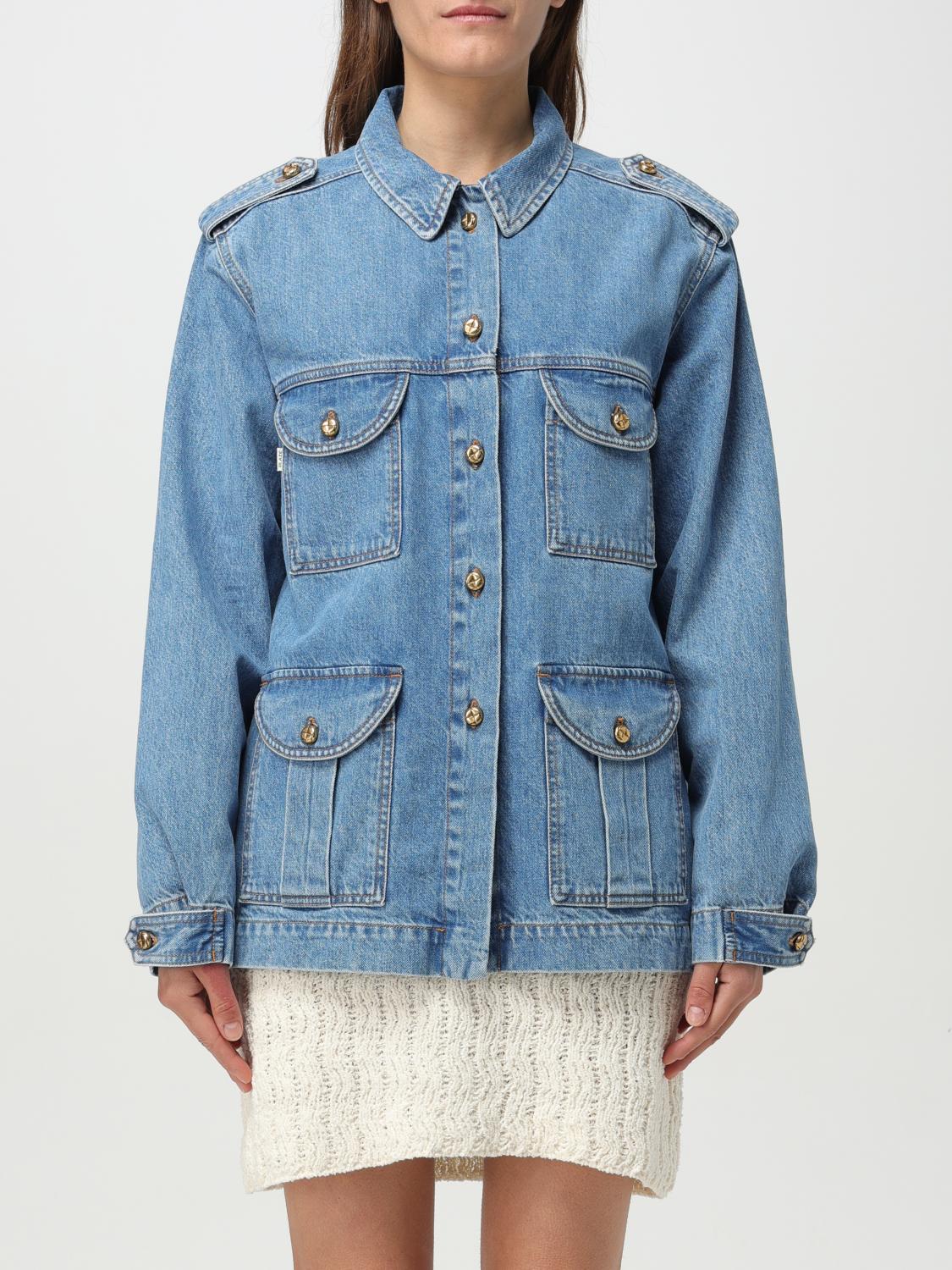 Blazé Milano Blaze Milano Nariida Maya Safari Jacket In Denim In Denim