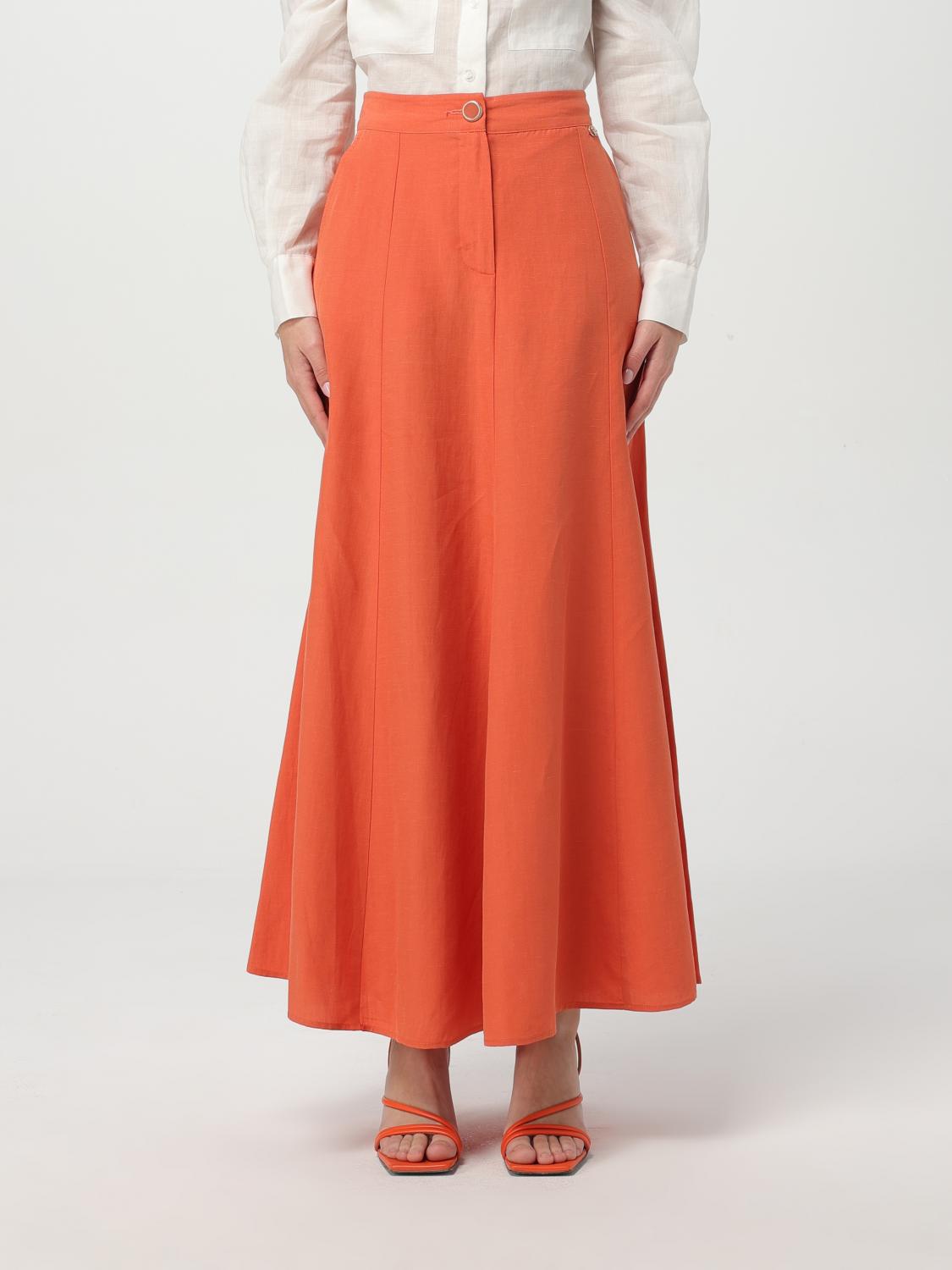 Liu Jo Damen Orange Skirt Woman Color