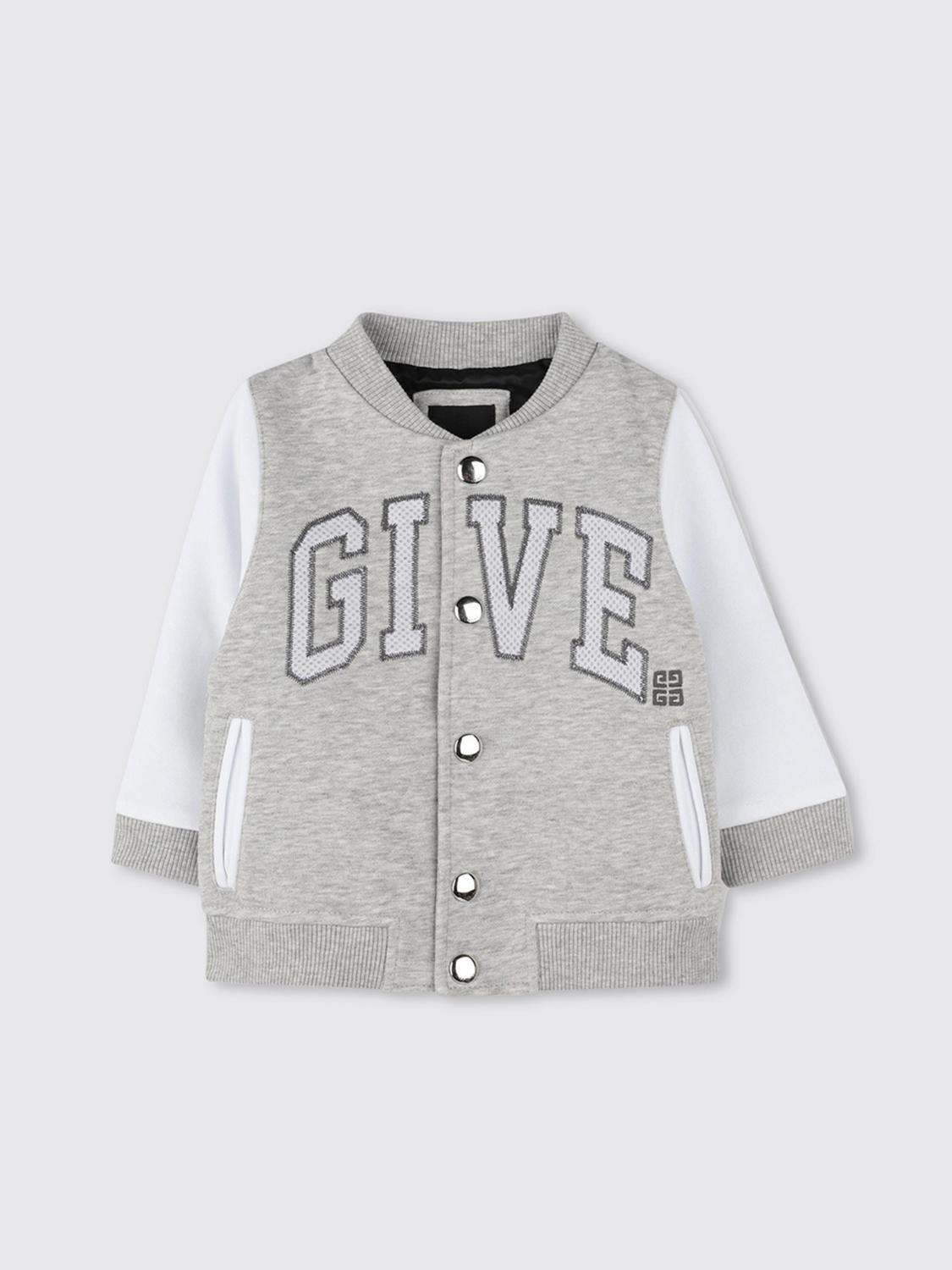 Givenchy Logo Cotton-blend Varsity Jacket In Grau