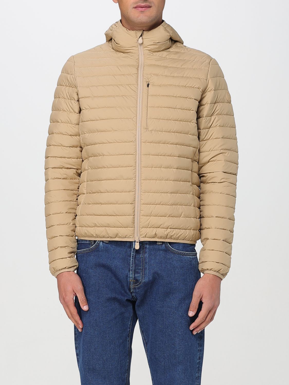 Save The Duck Coat Men Color Beige In Beige