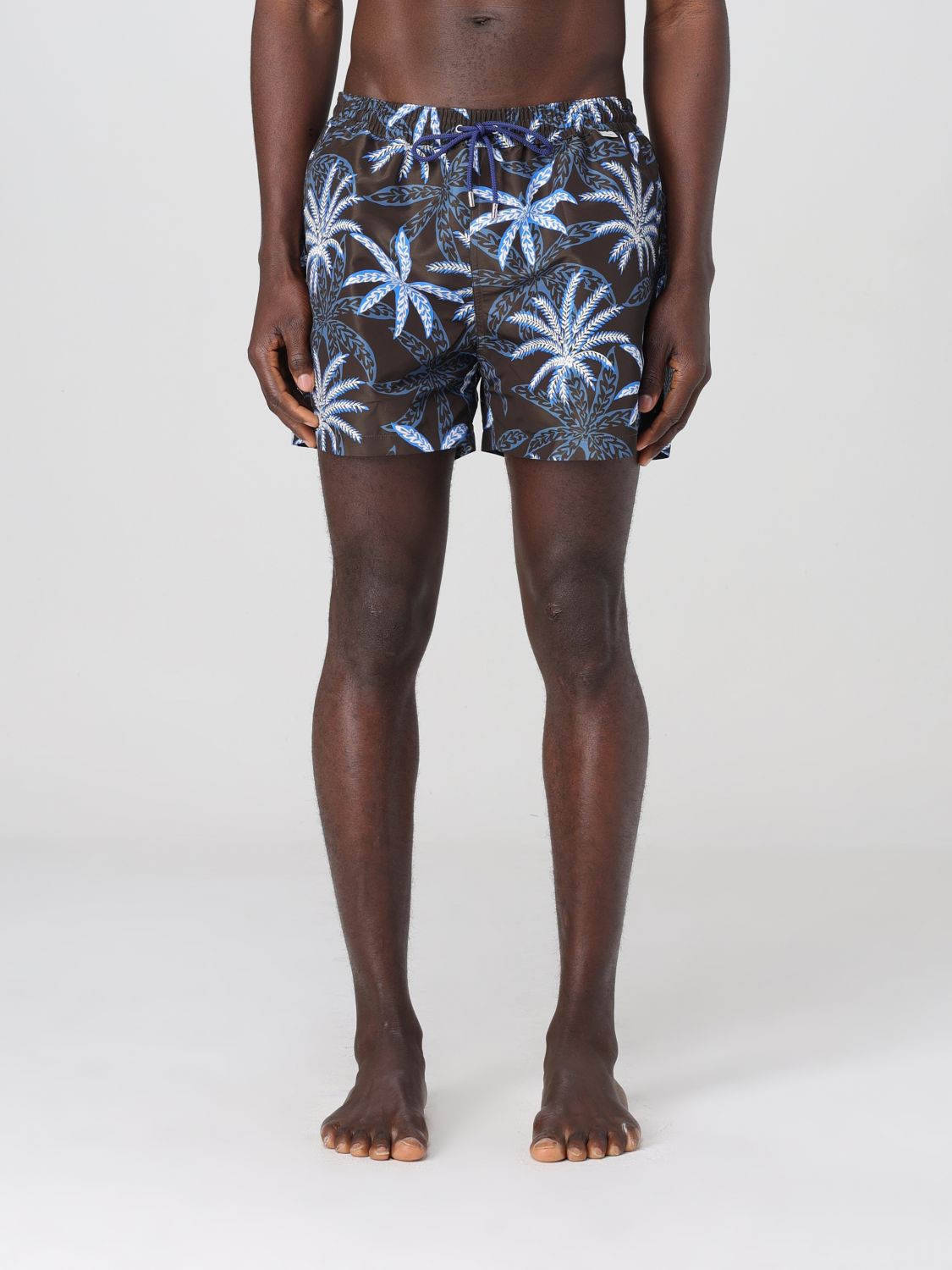 Paul Smith Palm Print Quick-dry Swim Shorts In Multicolor