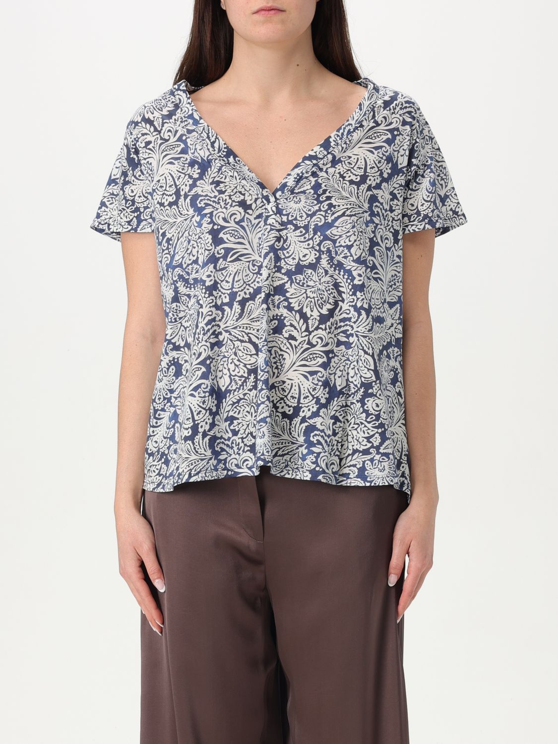 Maliparmi T-shirt Woman Color Blue In Blue