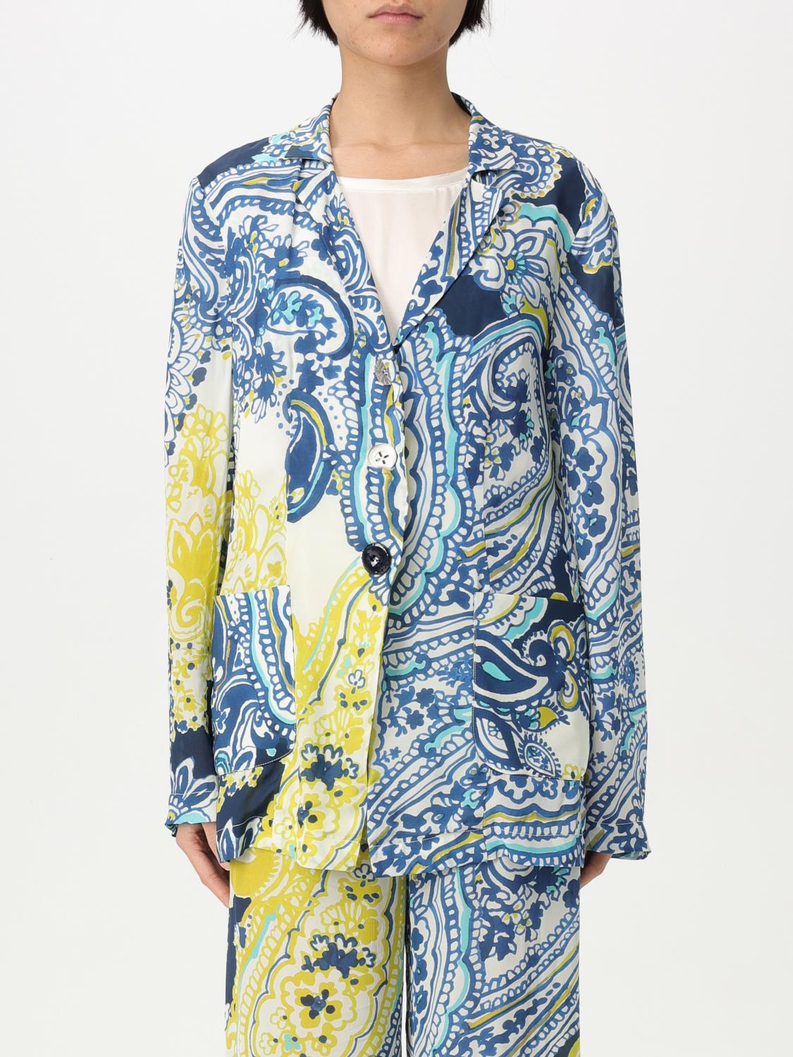 Maliparmi Blazer Woman Color Blue In Blue