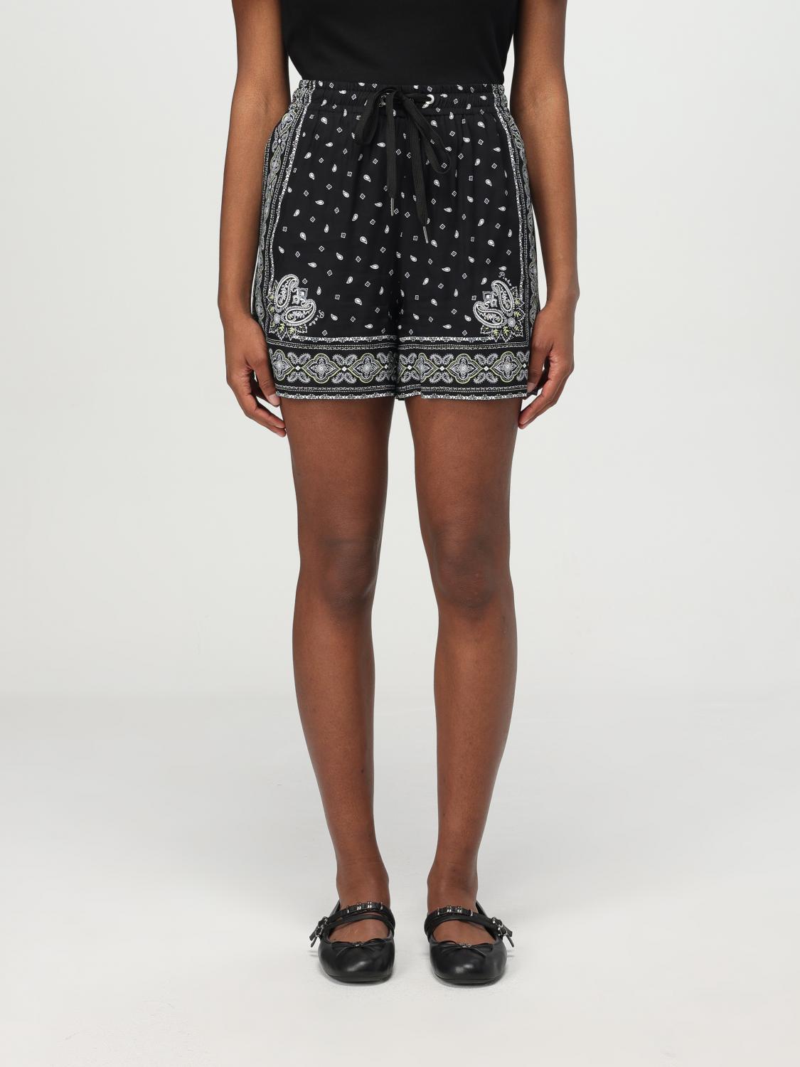 Pinko Short À Imprimé Bandana In Black