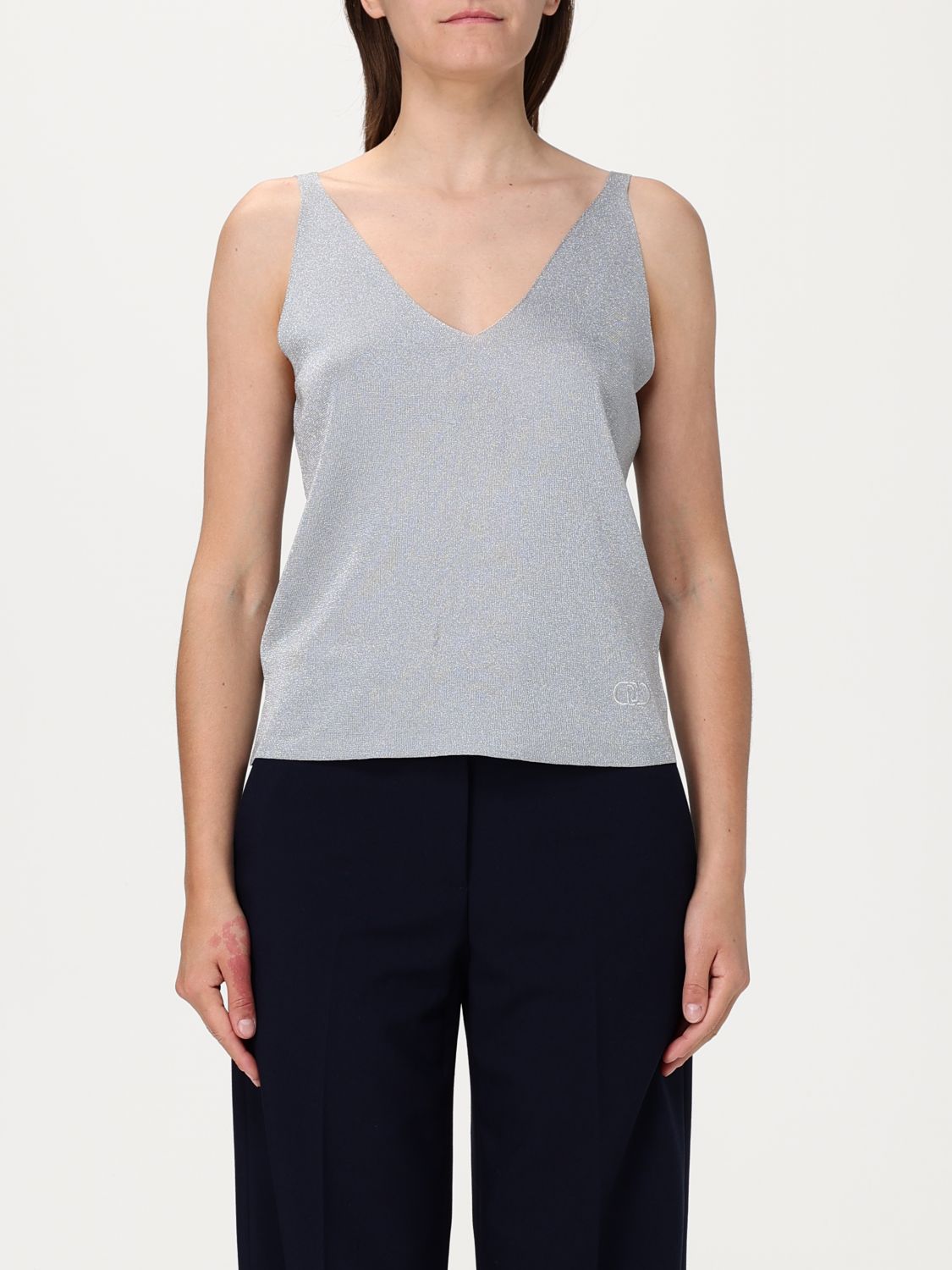 Liu •jo Sweater Liu Jo Woman Color Silver In Silver