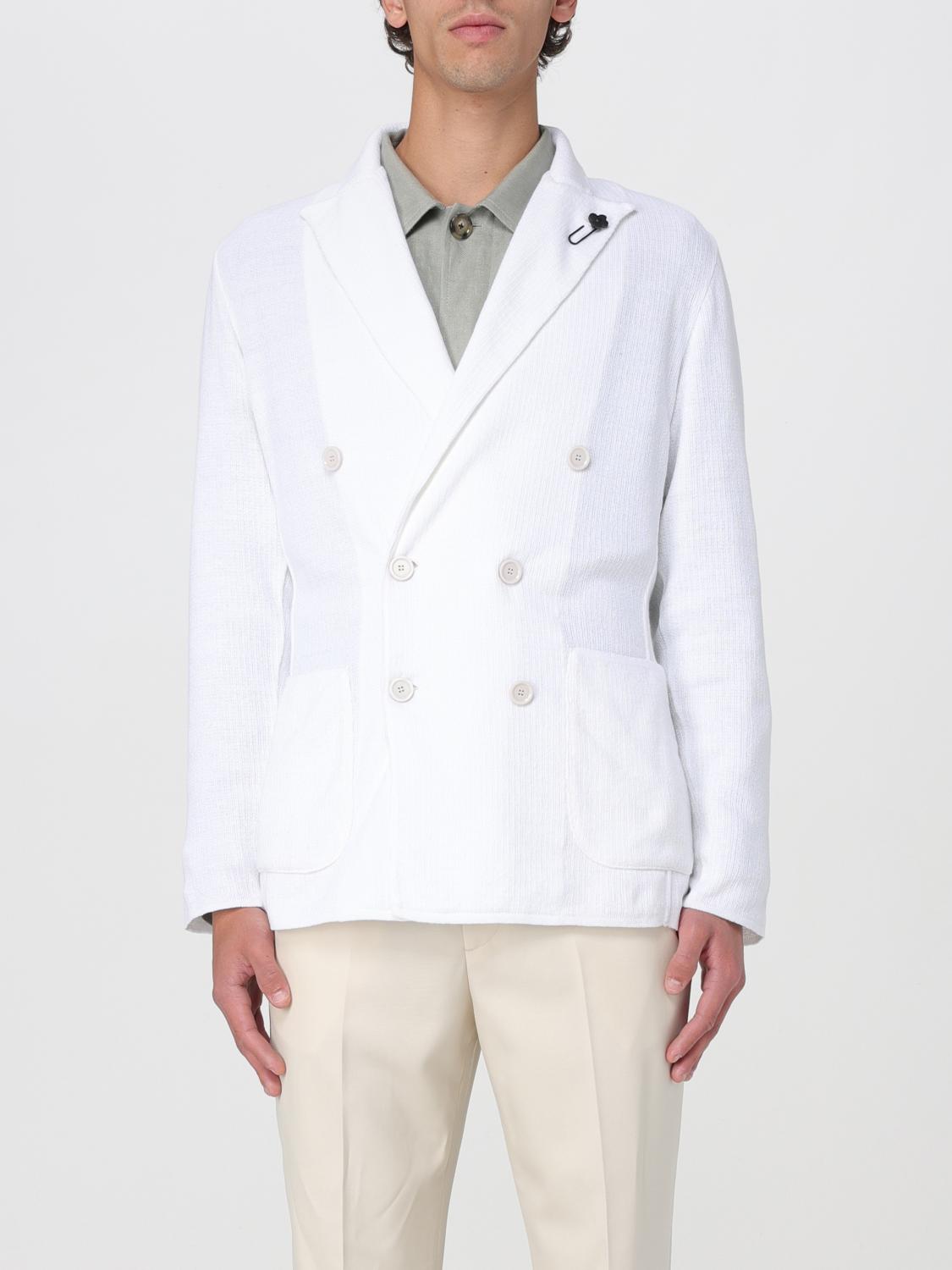 Lardini Blazer Men Color White In White