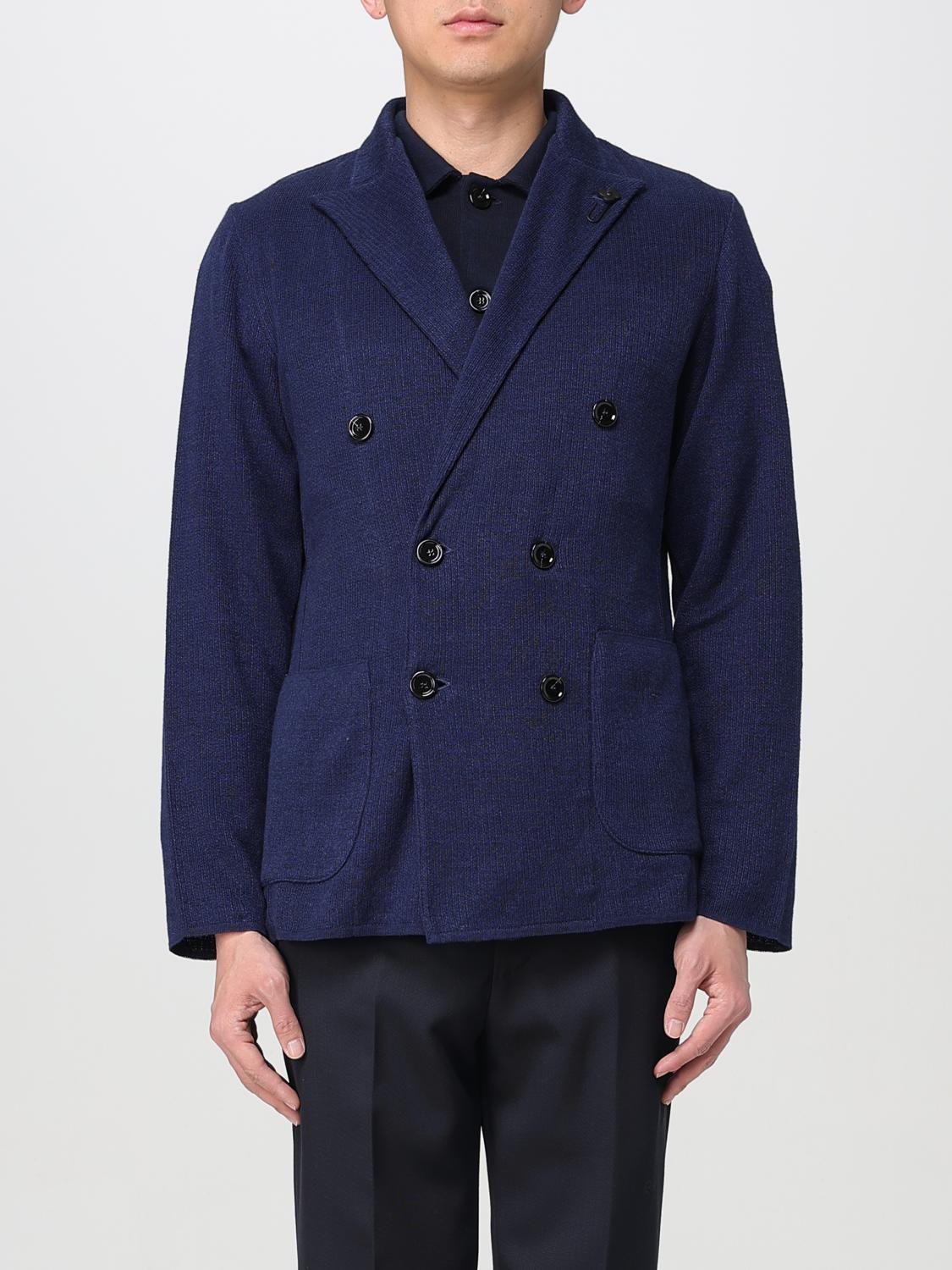 Lardini Blazer Men Color Blue In Blue