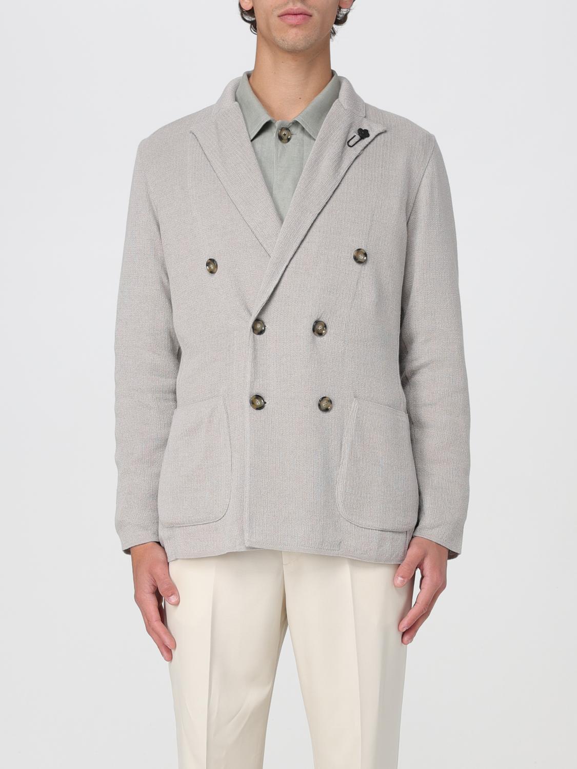 Lardini Blazer Men Color Beige In Beige