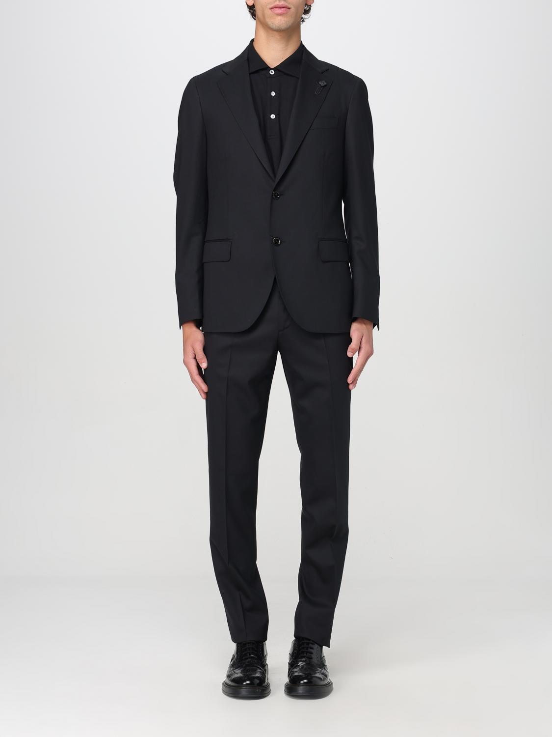Lardini Suit  Men Color Black In Black