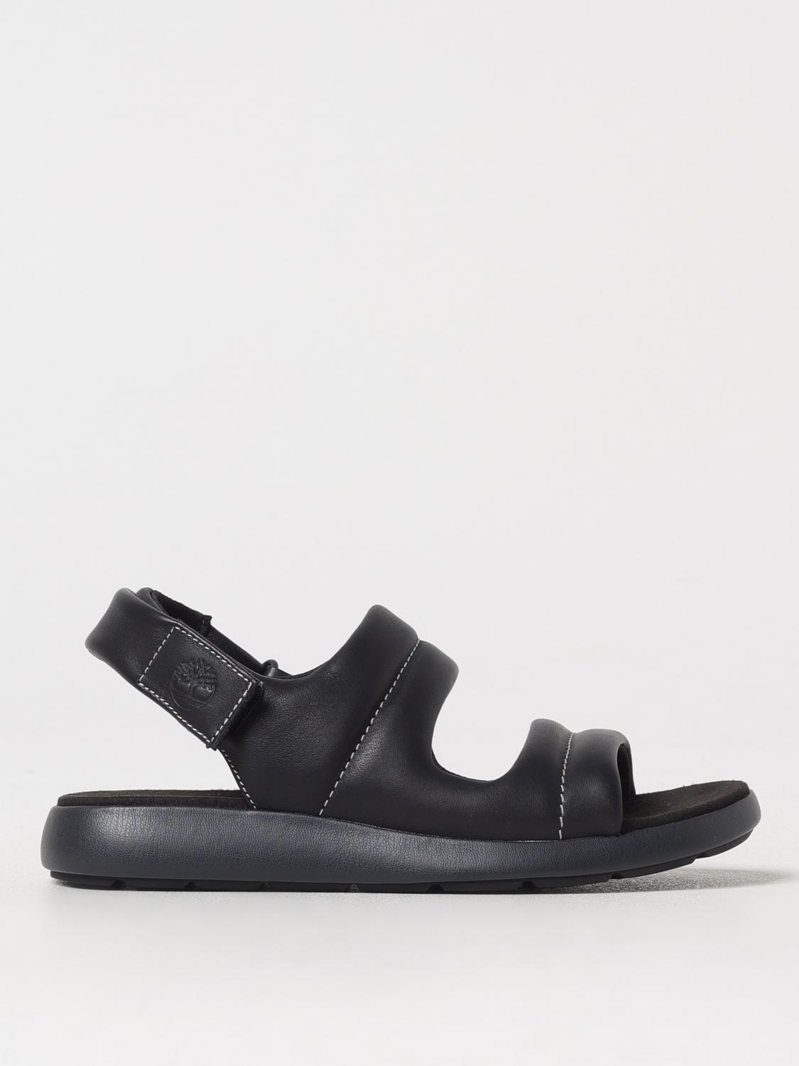 Timberland Flat Sandals  Woman Color Black In Schwarz