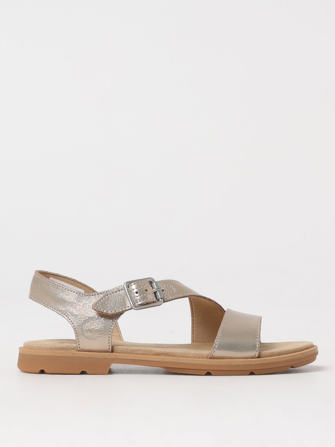 Timberland Calista Bay Metallic Womens Backstrap Sandal In Bunt