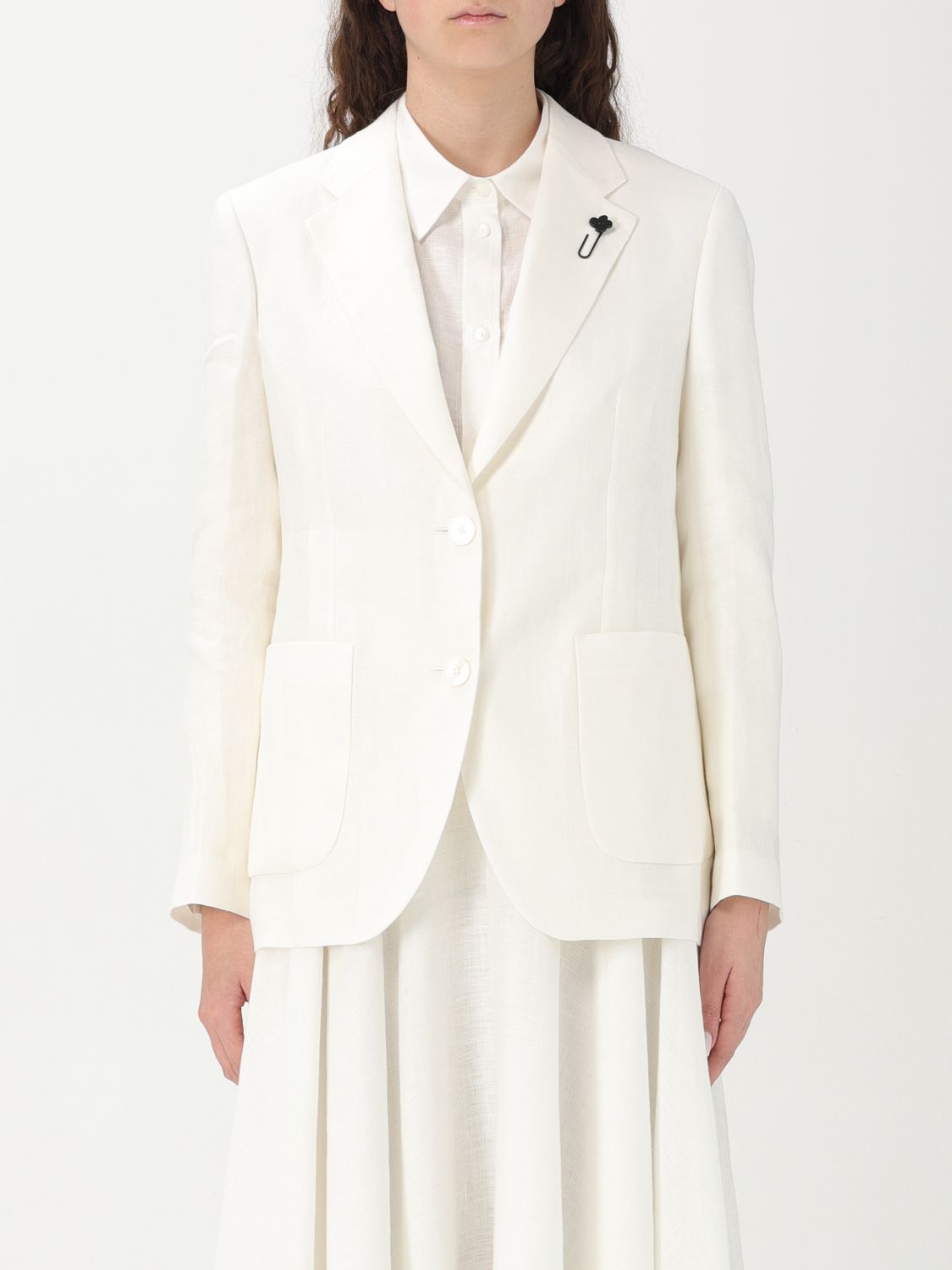Lardini Blazer Woman Color White In White