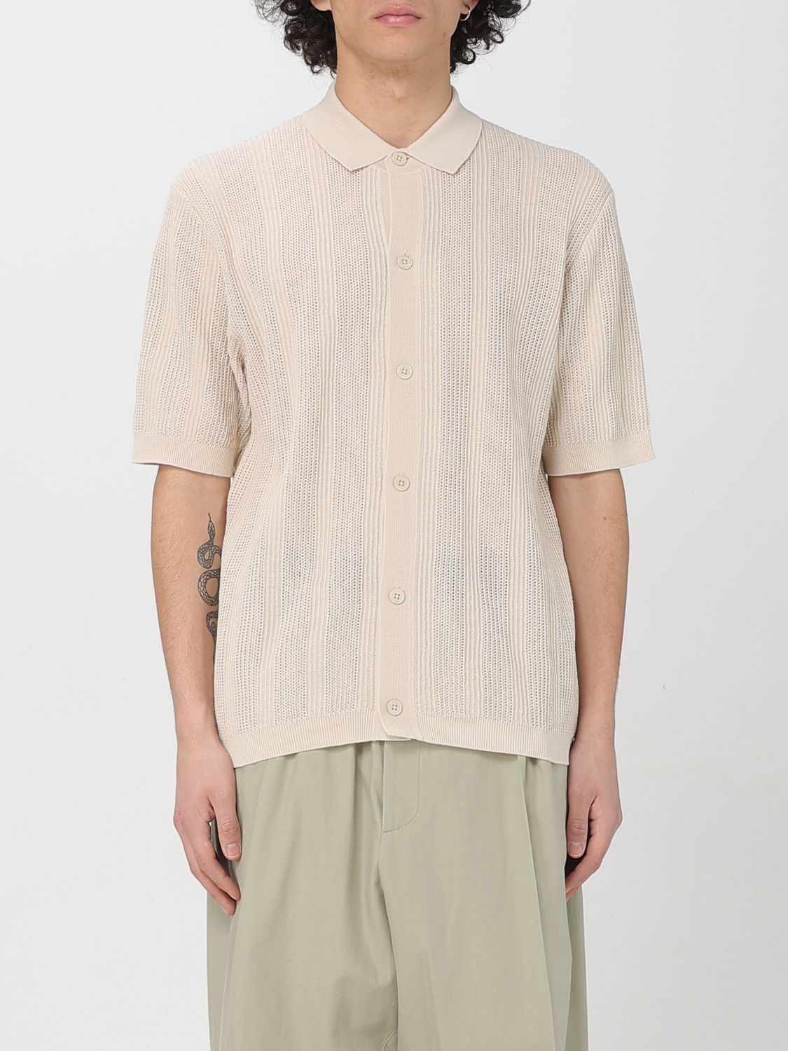 Shop Paolo Pecora Polo Shirt Men Color White