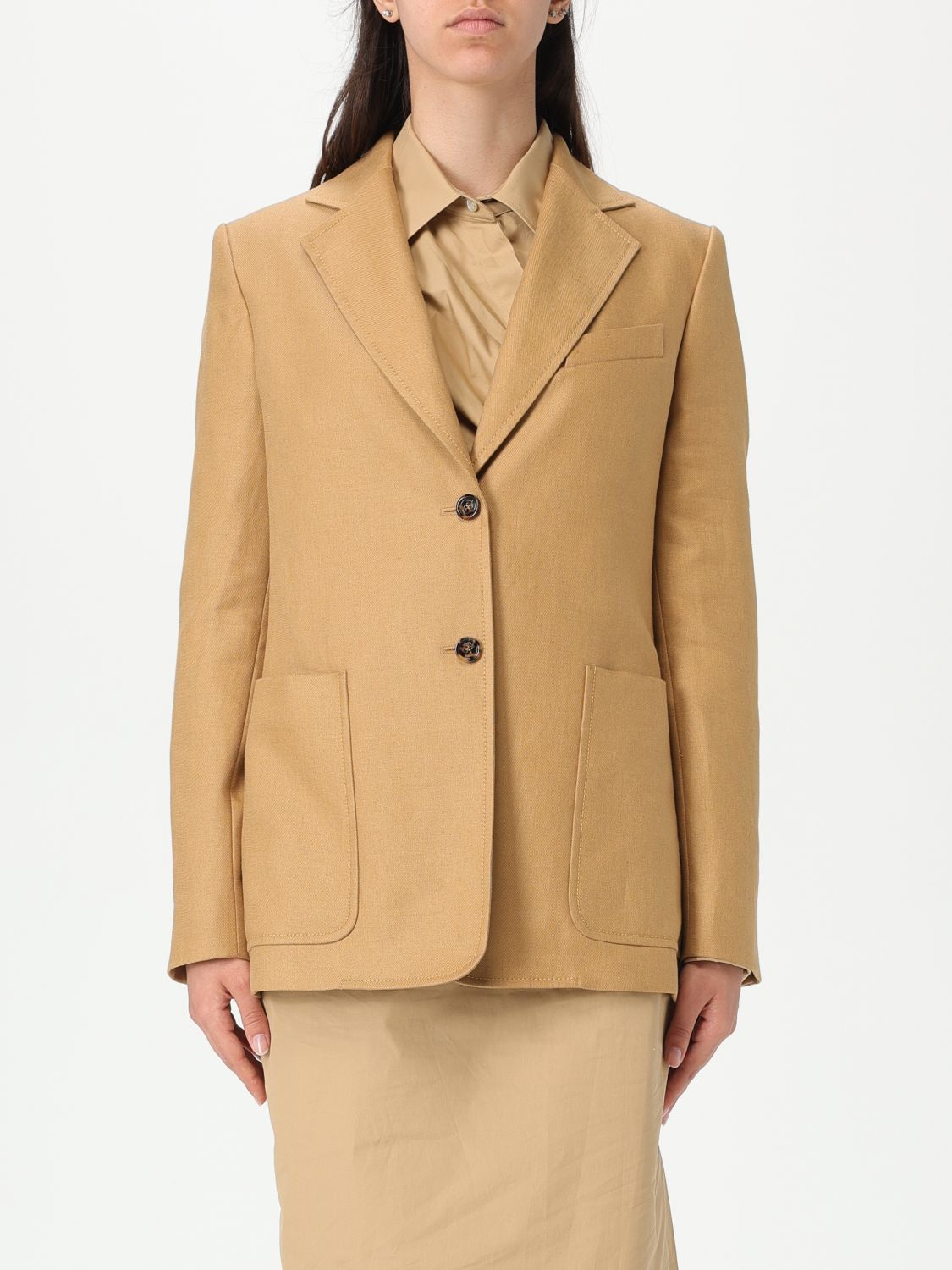 Shop Max Mara Blazer Woman Color Brown