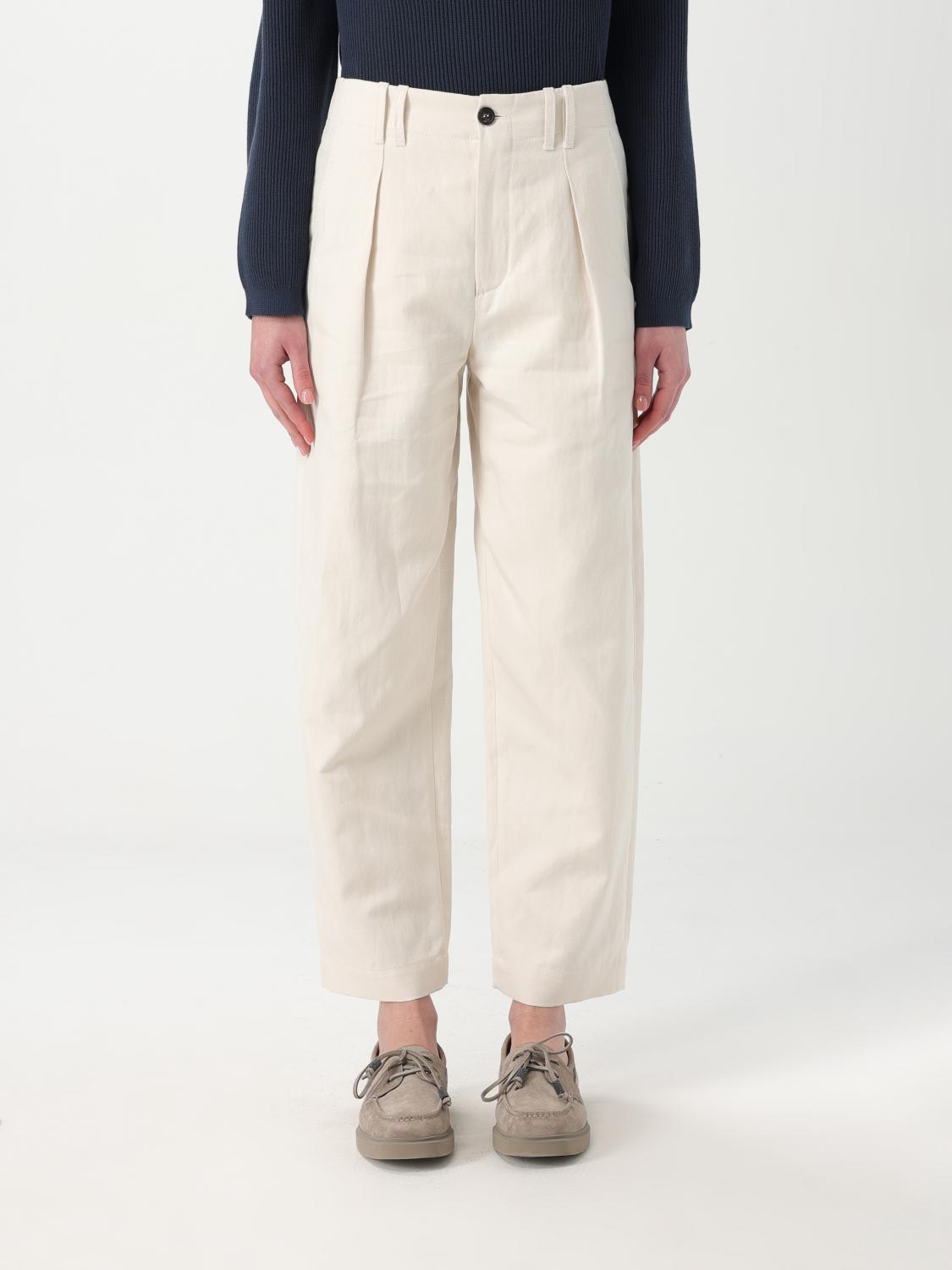 Brunello Cucinelli Pleated Trousers In White