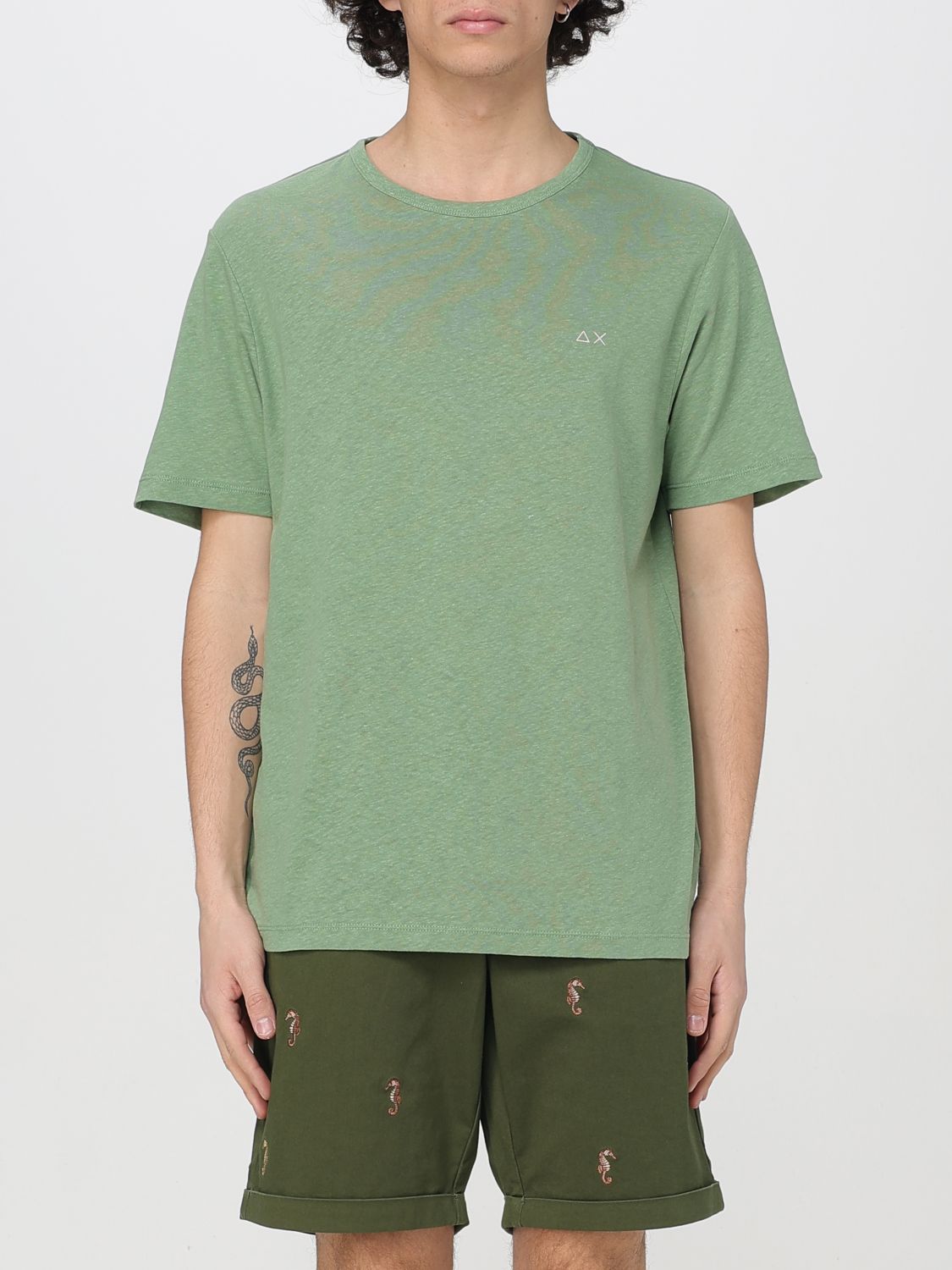 Sun 68 T-shirt Sun68 Men Color Sage In Sage