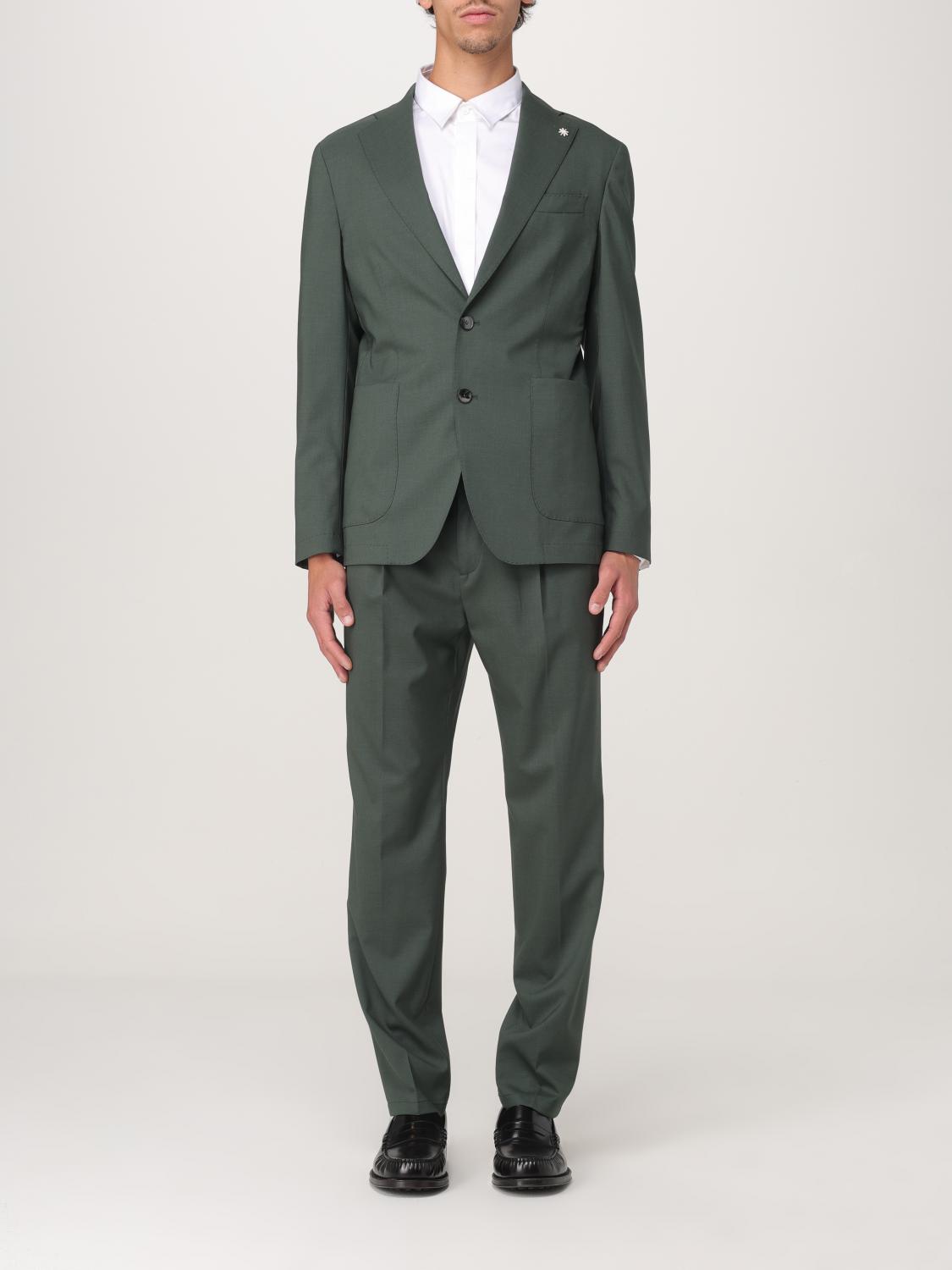 Manuel Ritz Suit Men Color Green In Green