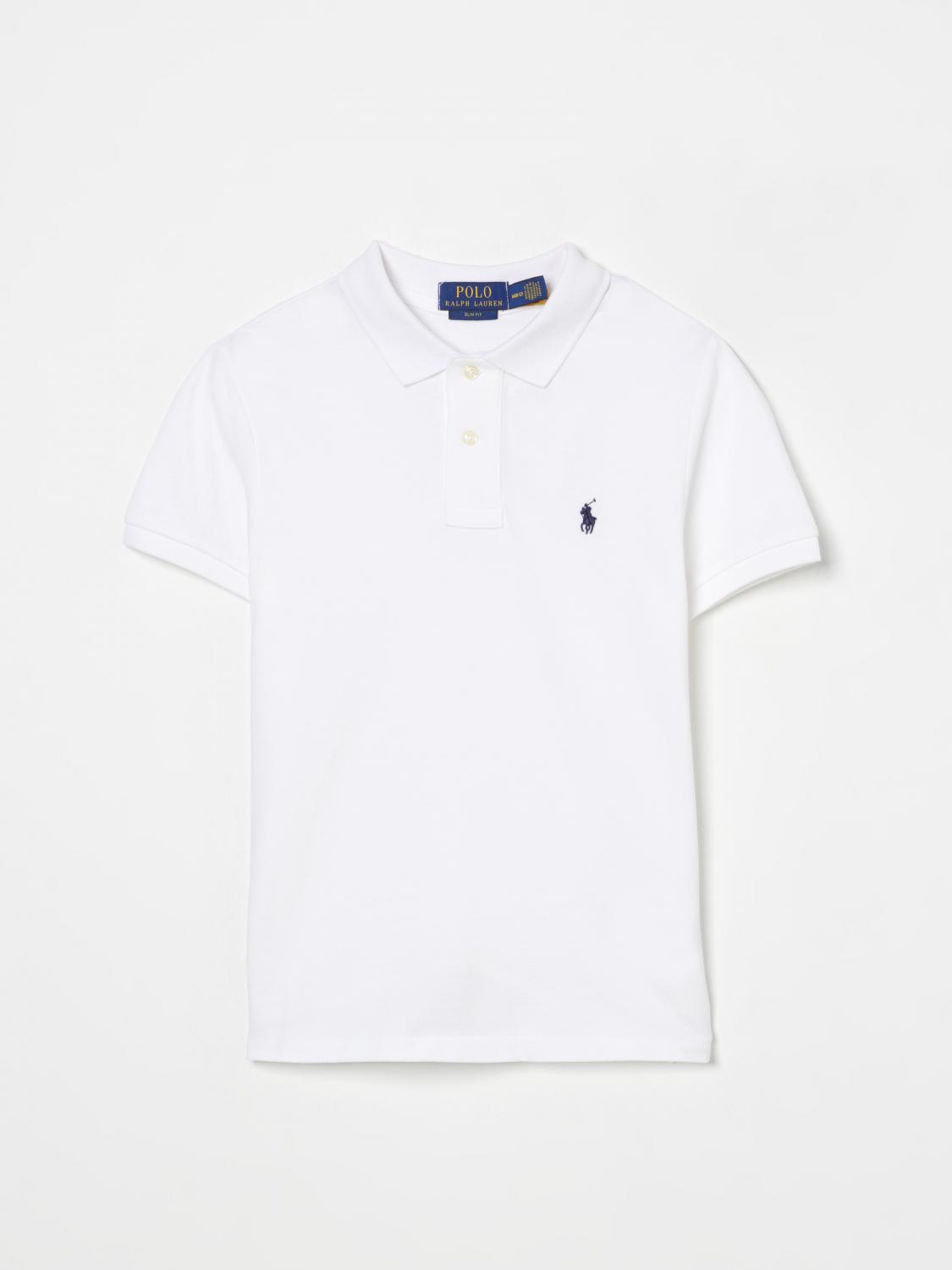 Polo Ralph Lauren White Polo Shirt For Kids With Pony Logo In White
