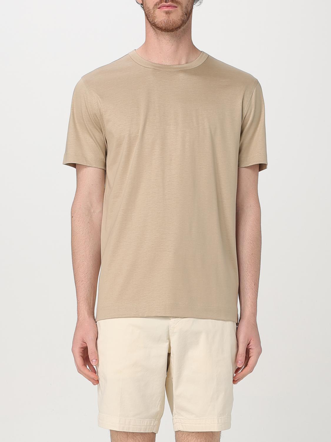Hugo Boss T-shirt Boss Men Color Beige In Beige
