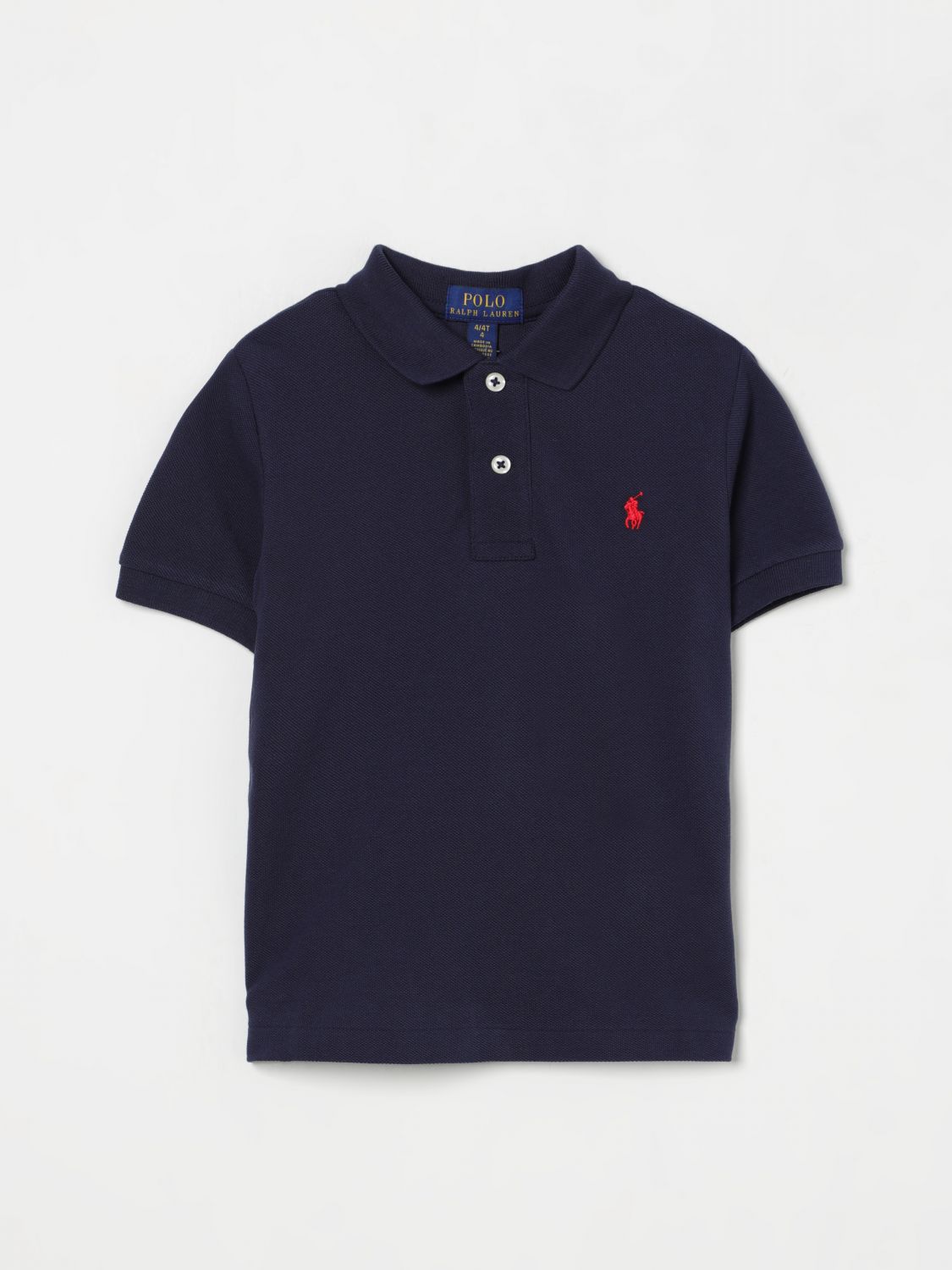 Polo Ralph Lauren Boy's Short-sleeve Logo Embroidery Polo Shirt In Navy