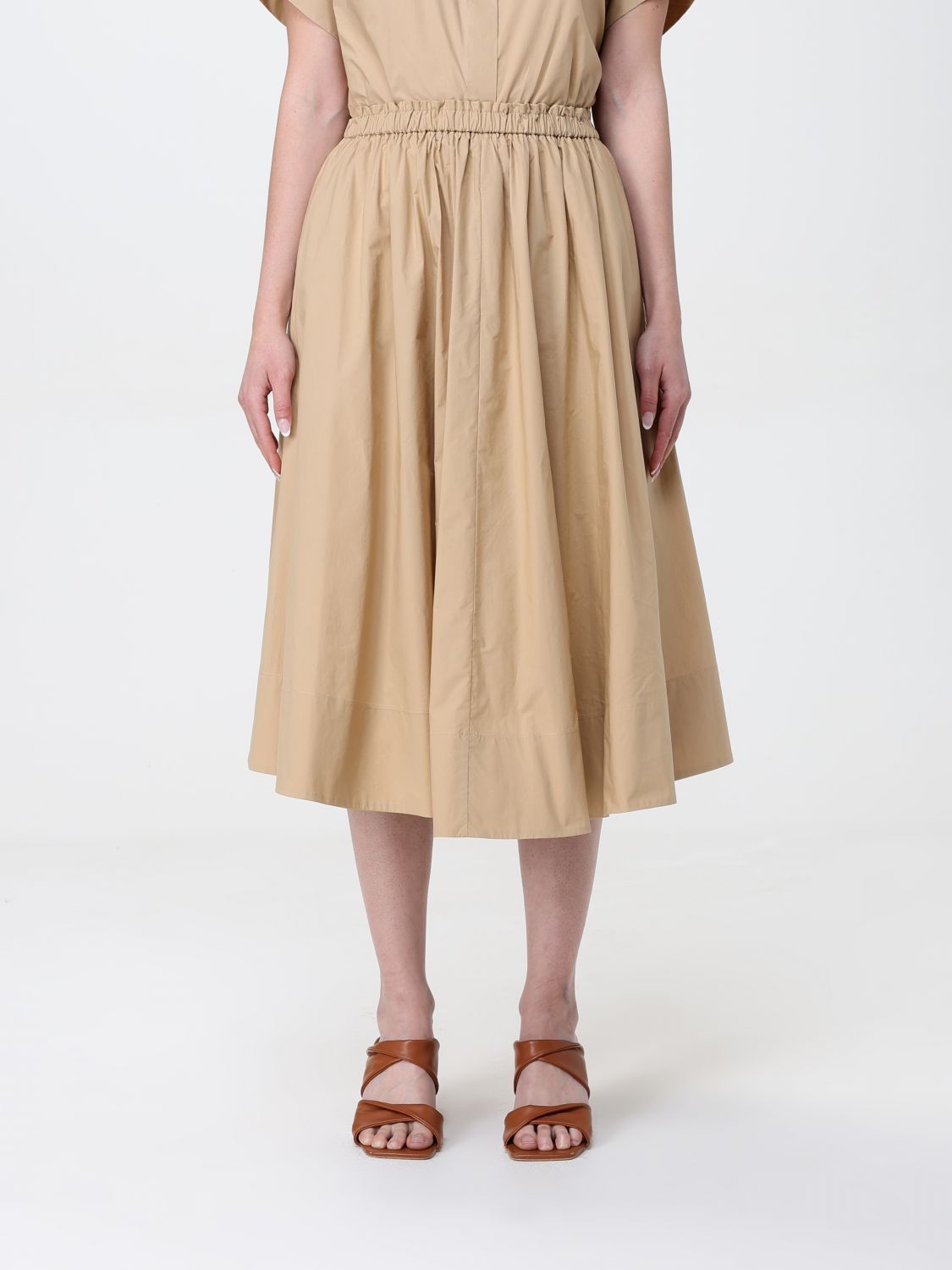 Forte Forte Popeline Skirt In Beige