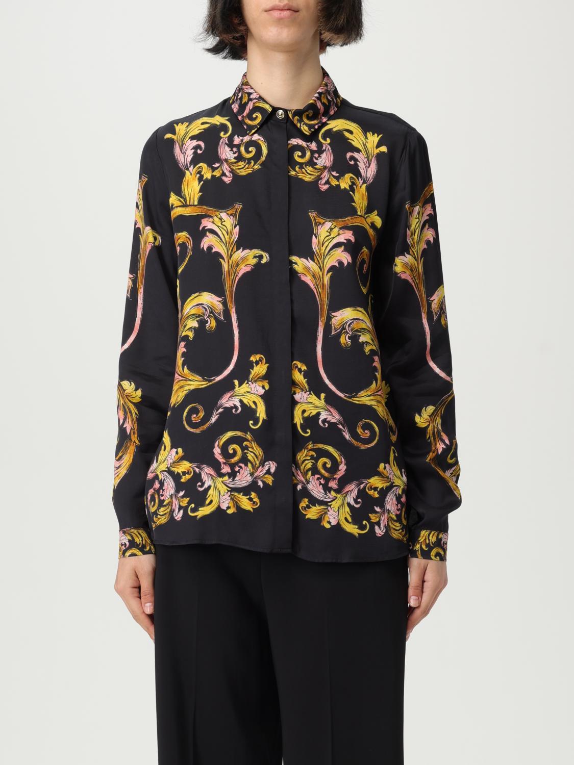 VERSACE JEANS COUTURE Shirt Woman color Black　VERSACE JEANS COUTURE シャツ ウィメンズ カラー ブラック VERSACE