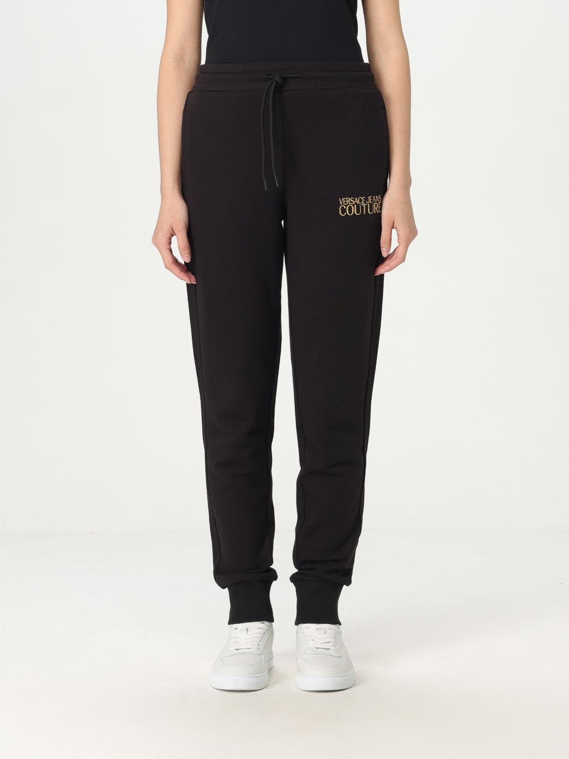 Versace Jeans Couture Jogging Pants With Logo In Black