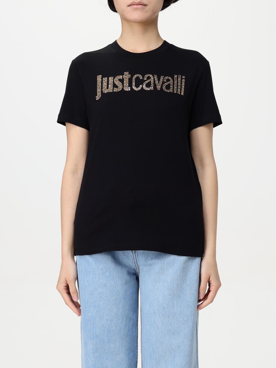 JUST CAVALLI T-SHIRT JUST CAVALLI WOMAN COLOR BLACK G77382002