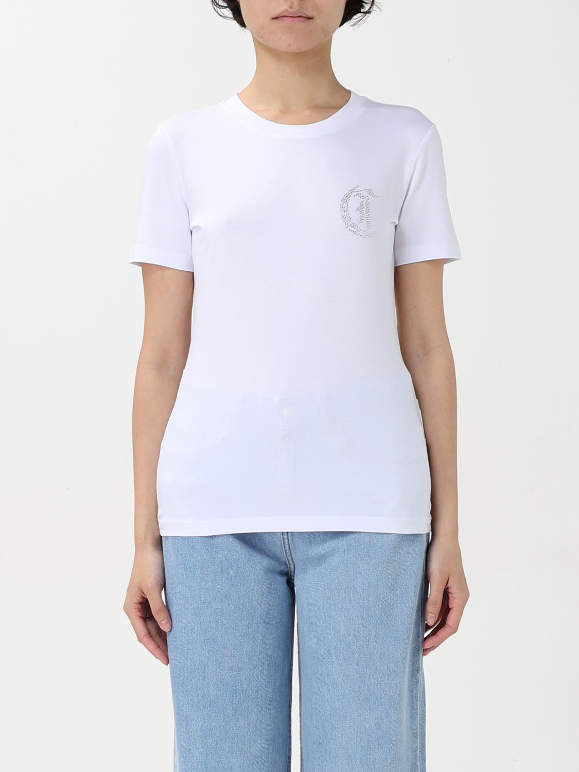 Shop Just Cavalli T-shirt Woman Color White
