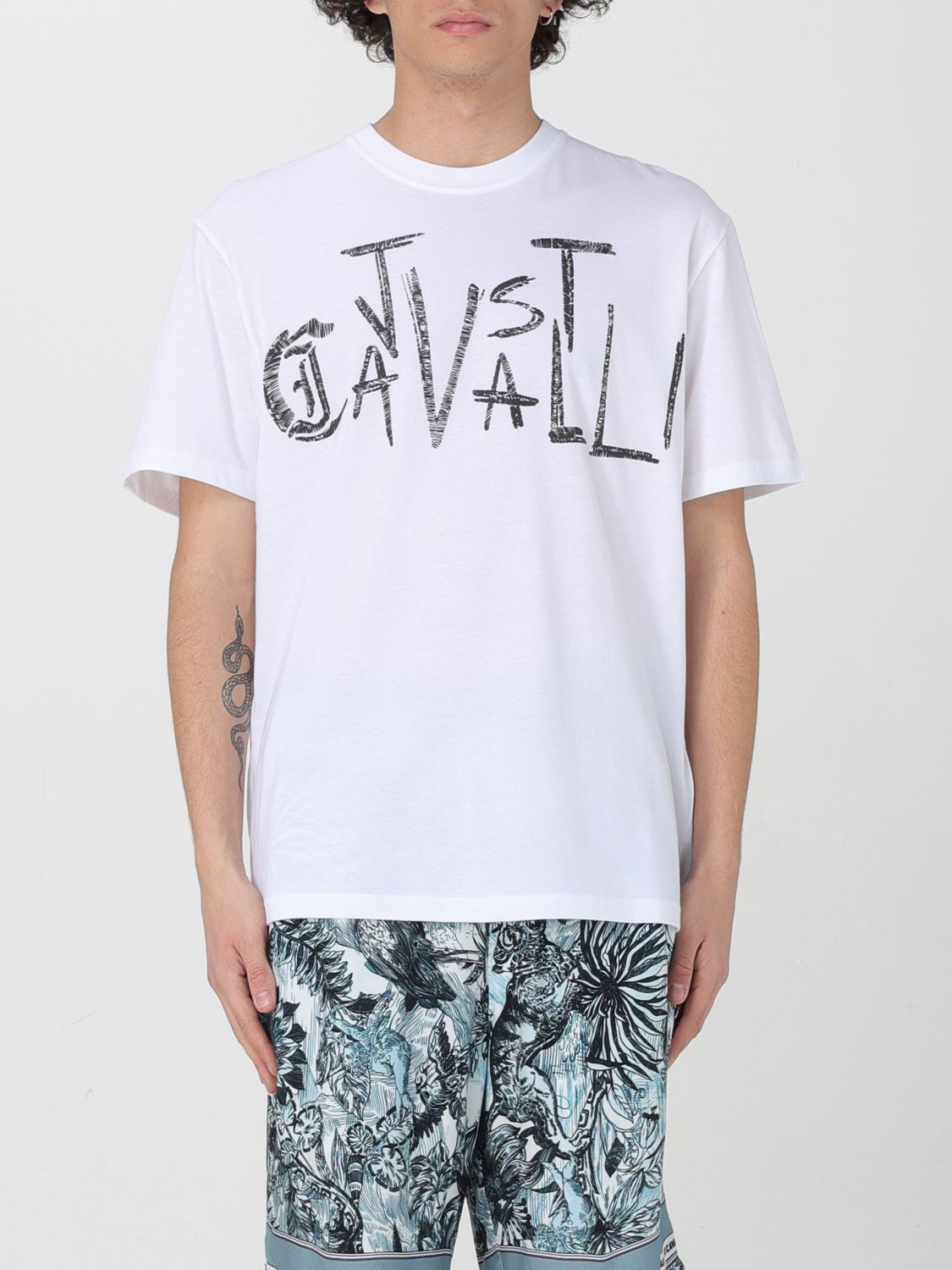 Just Cavalli T-shirt  Men Color White