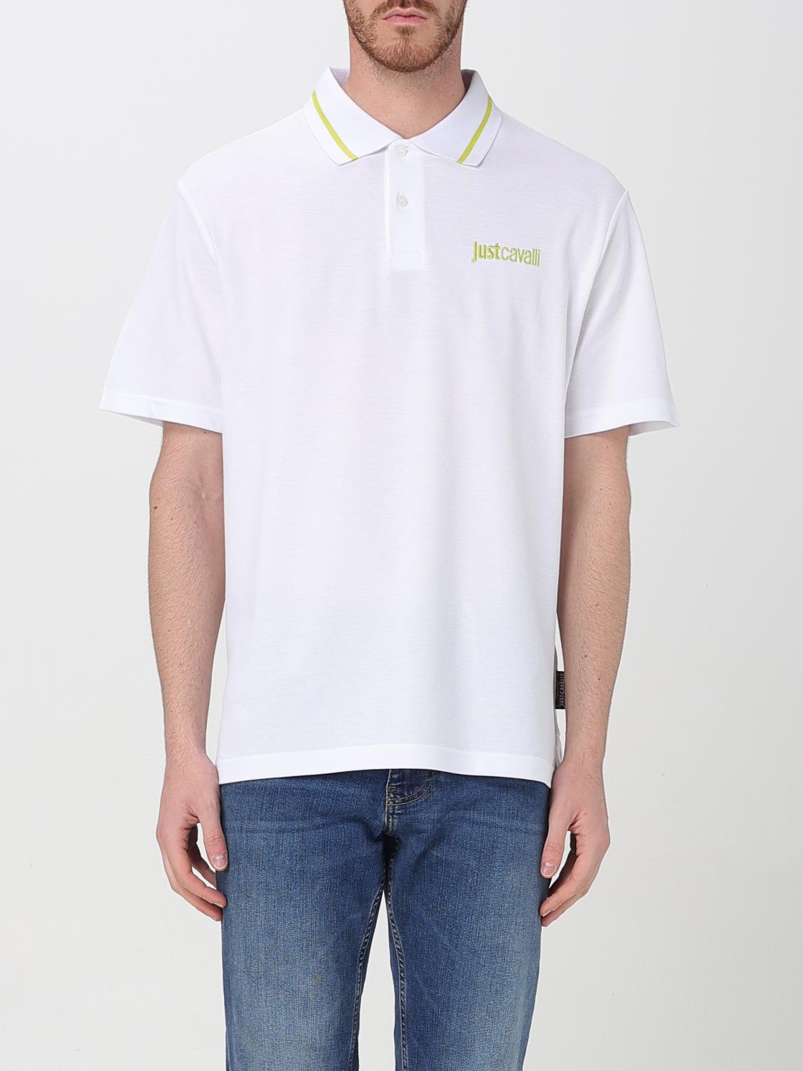 Just Cavalli Polo Shirt  Men Color White In White