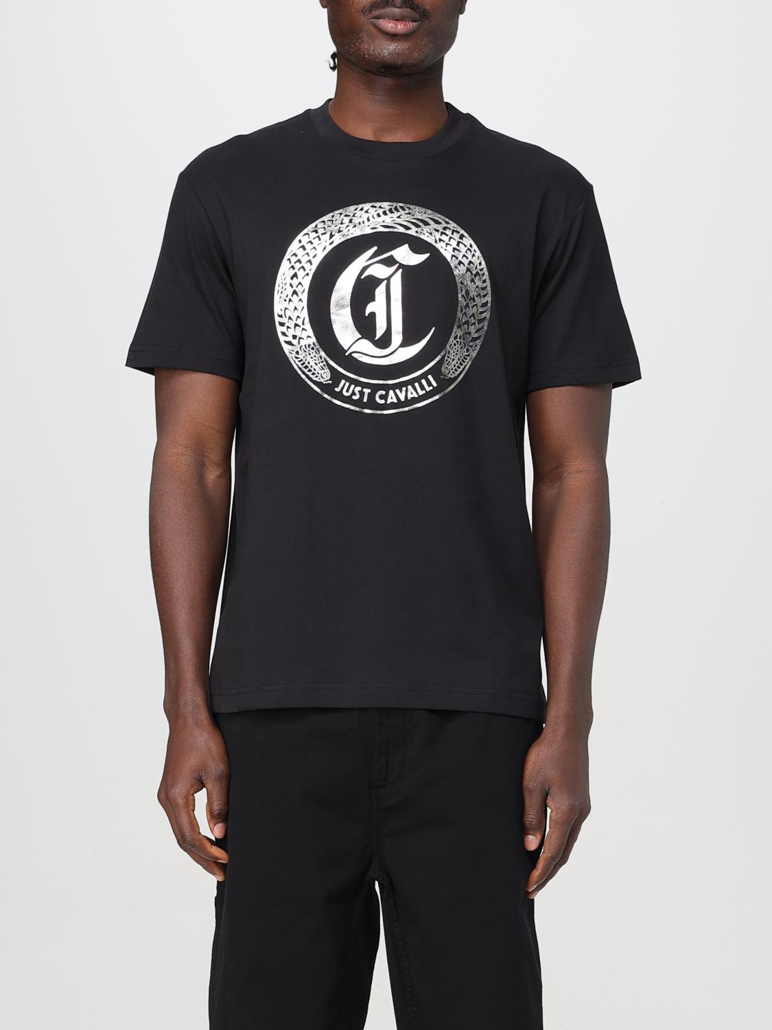 Just Cavalli T-shirt Men Color Black In Black