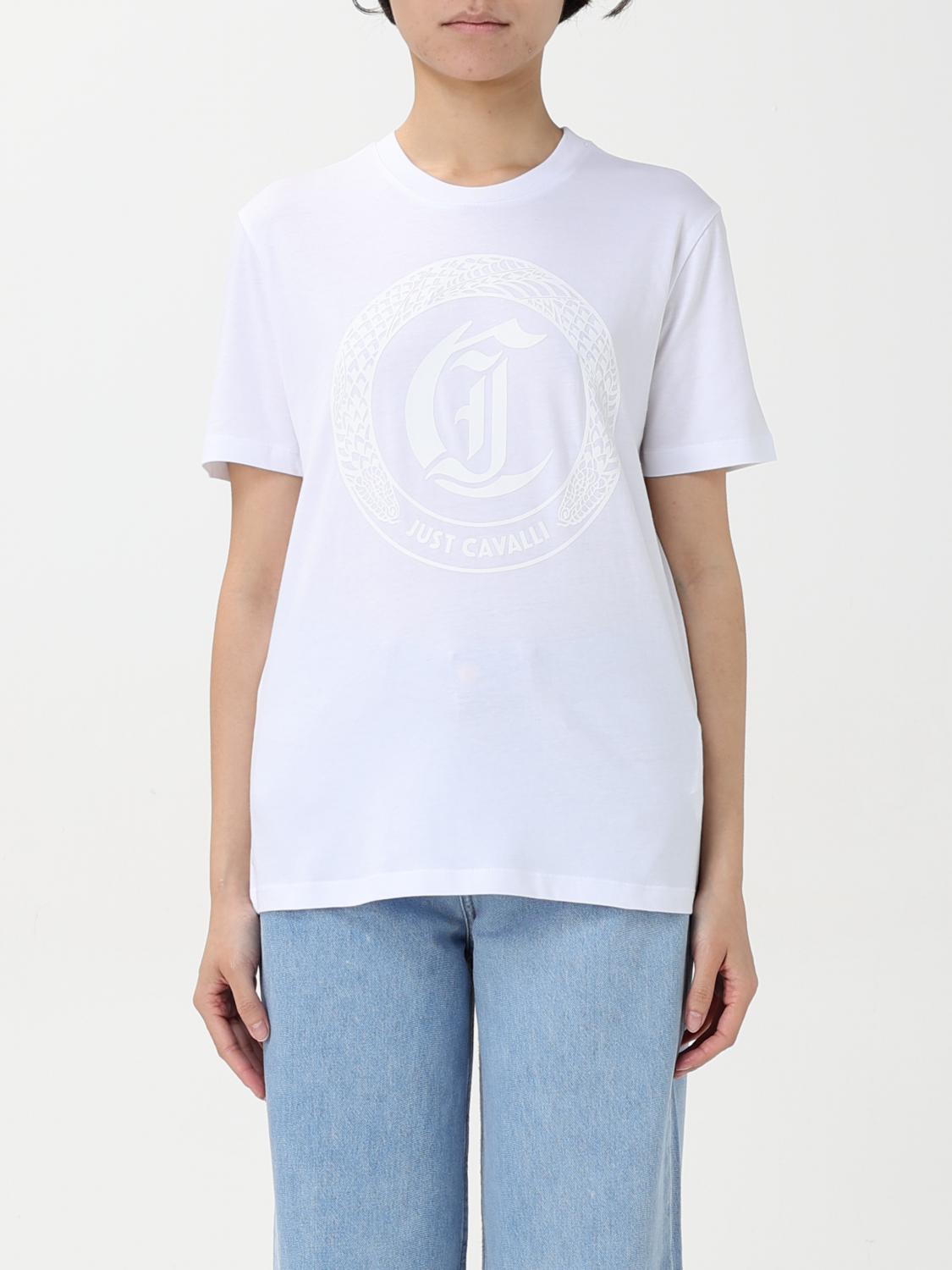 JUST CAVALLI T-SHIRT JUST CAVALLI WOMAN COLOR WHITE G77406001