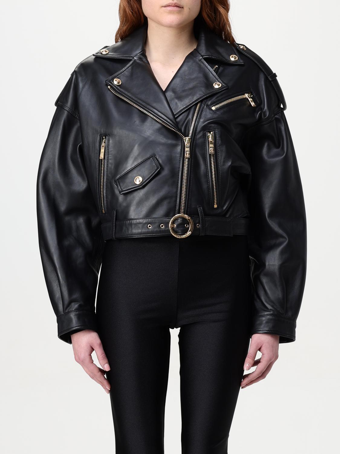 Shop Just Cavalli Jacket  Woman Color Black