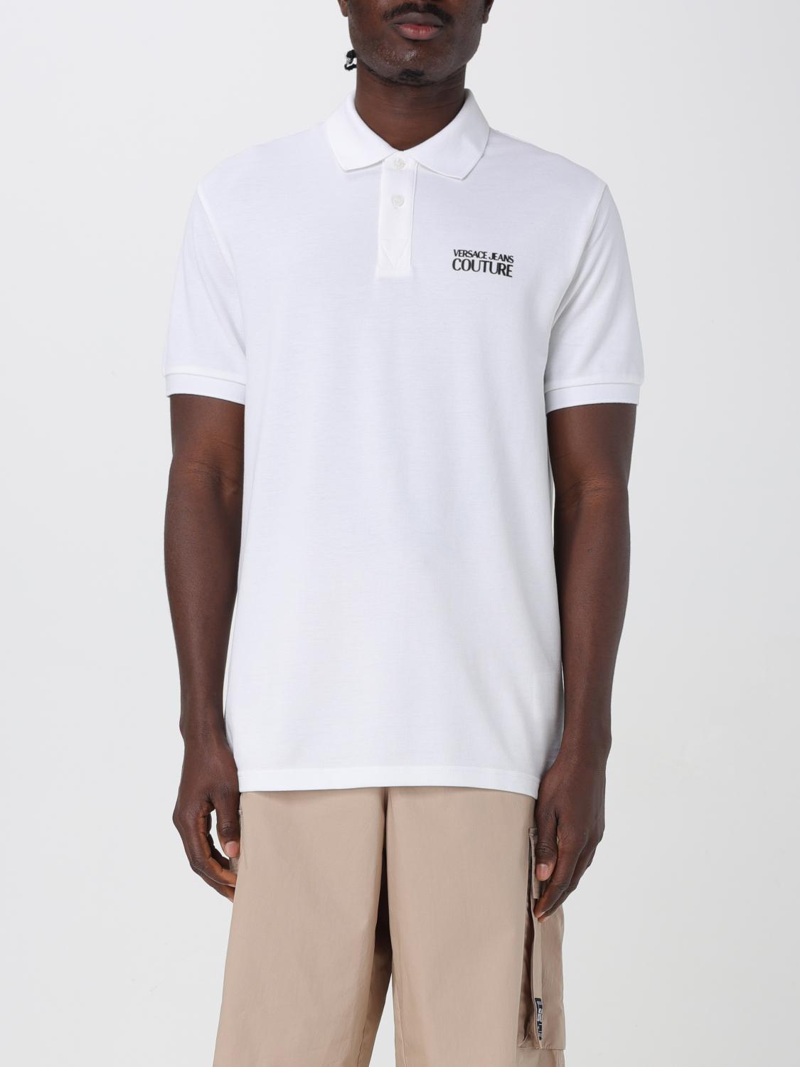 Polo Shirt Versace Jeans Couture Men Color White