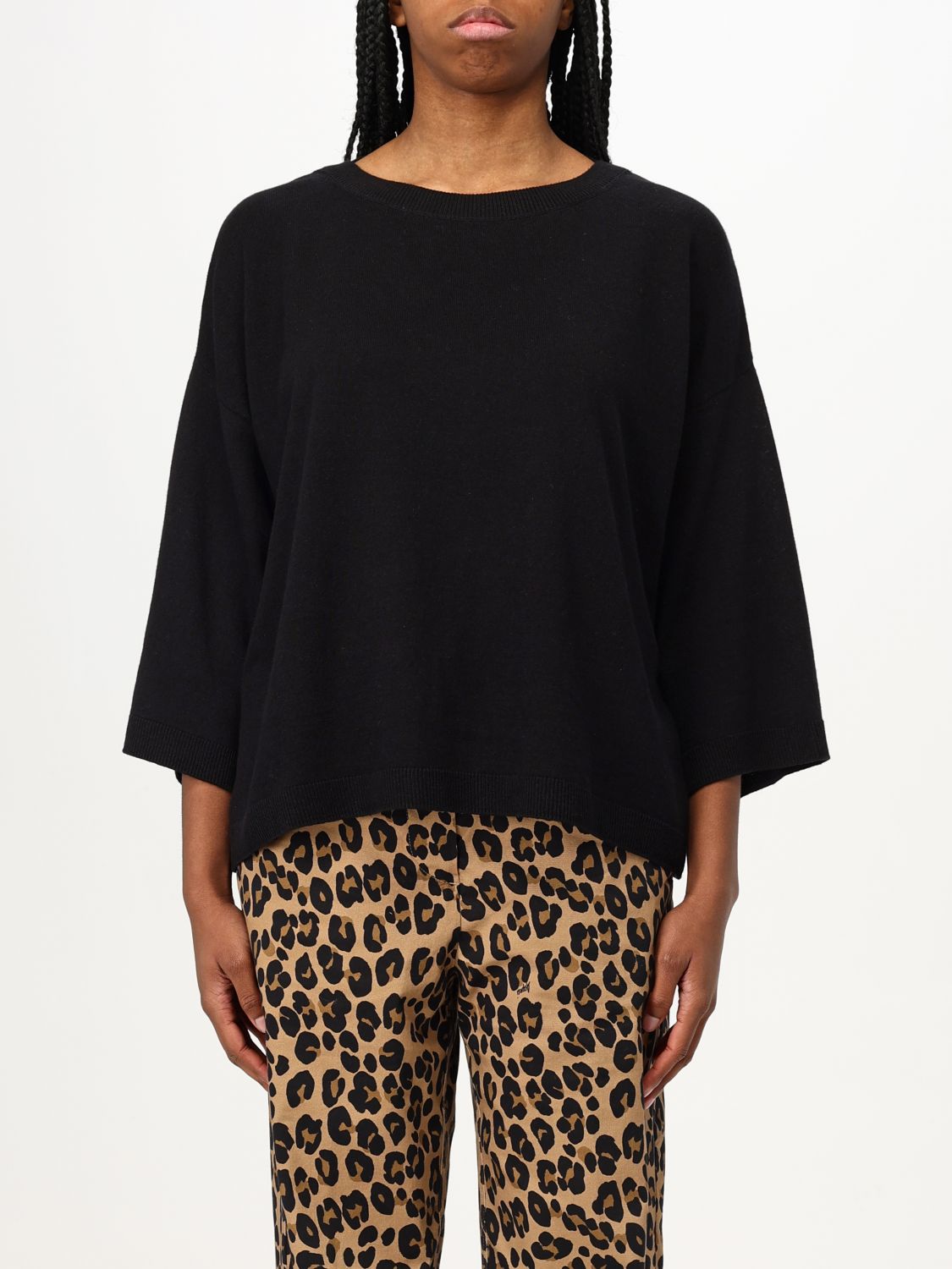 Barbour Sweater Woman Color Black In Black